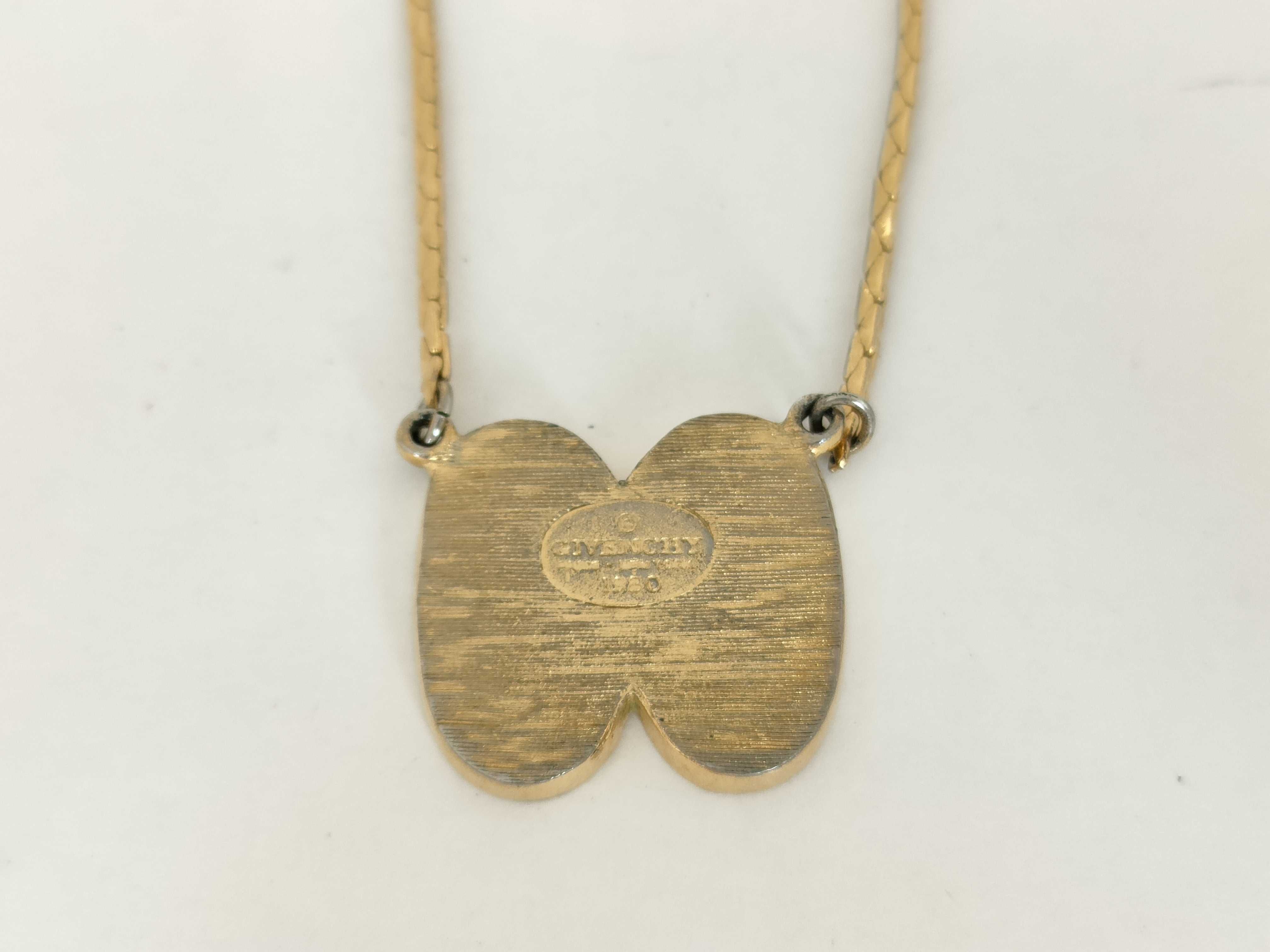 GG Logo Vintage Ivory Gold Necklace — view 2
