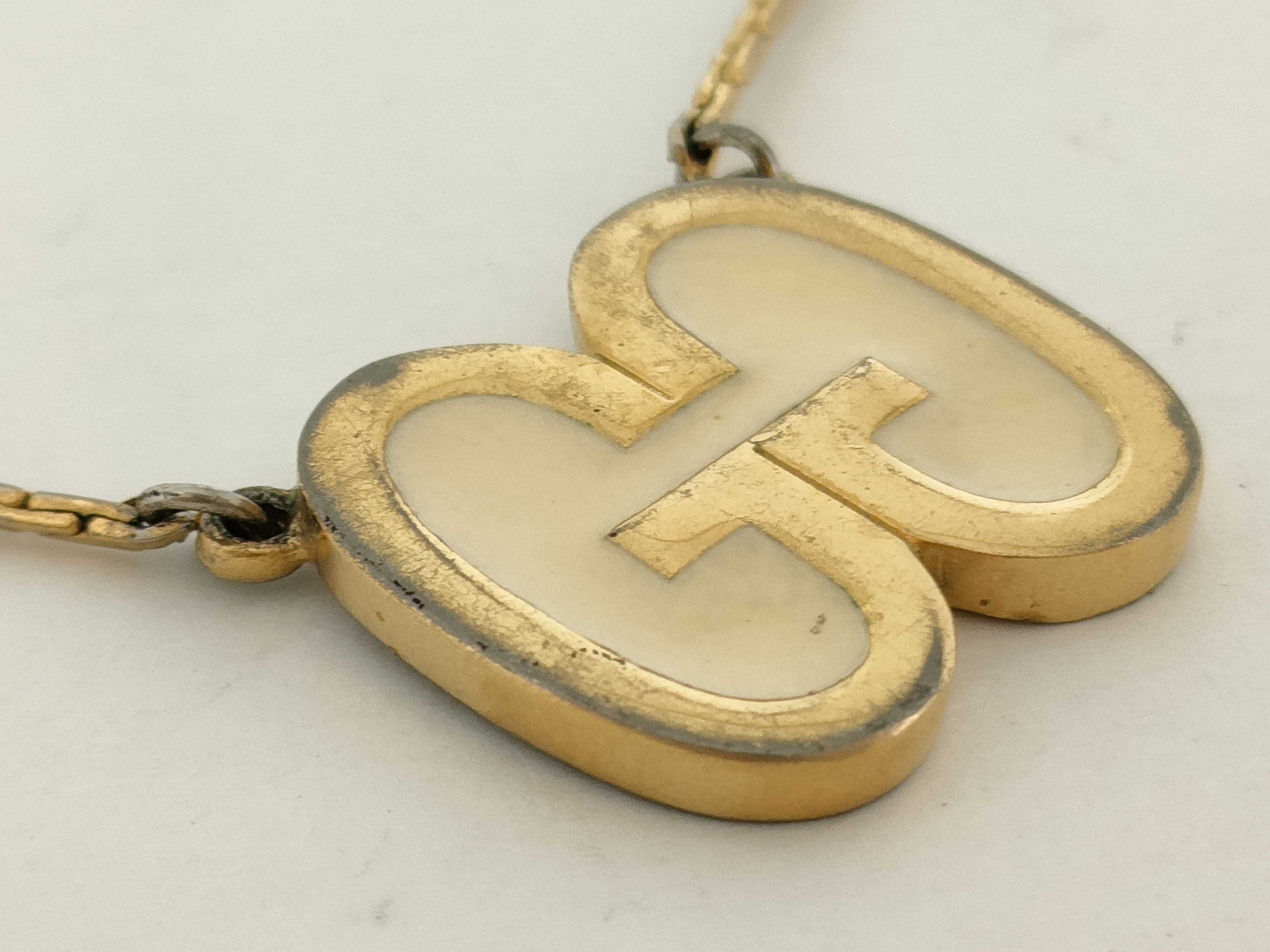 GG Logo Vintage Ivory Gold Necklace — view 7
