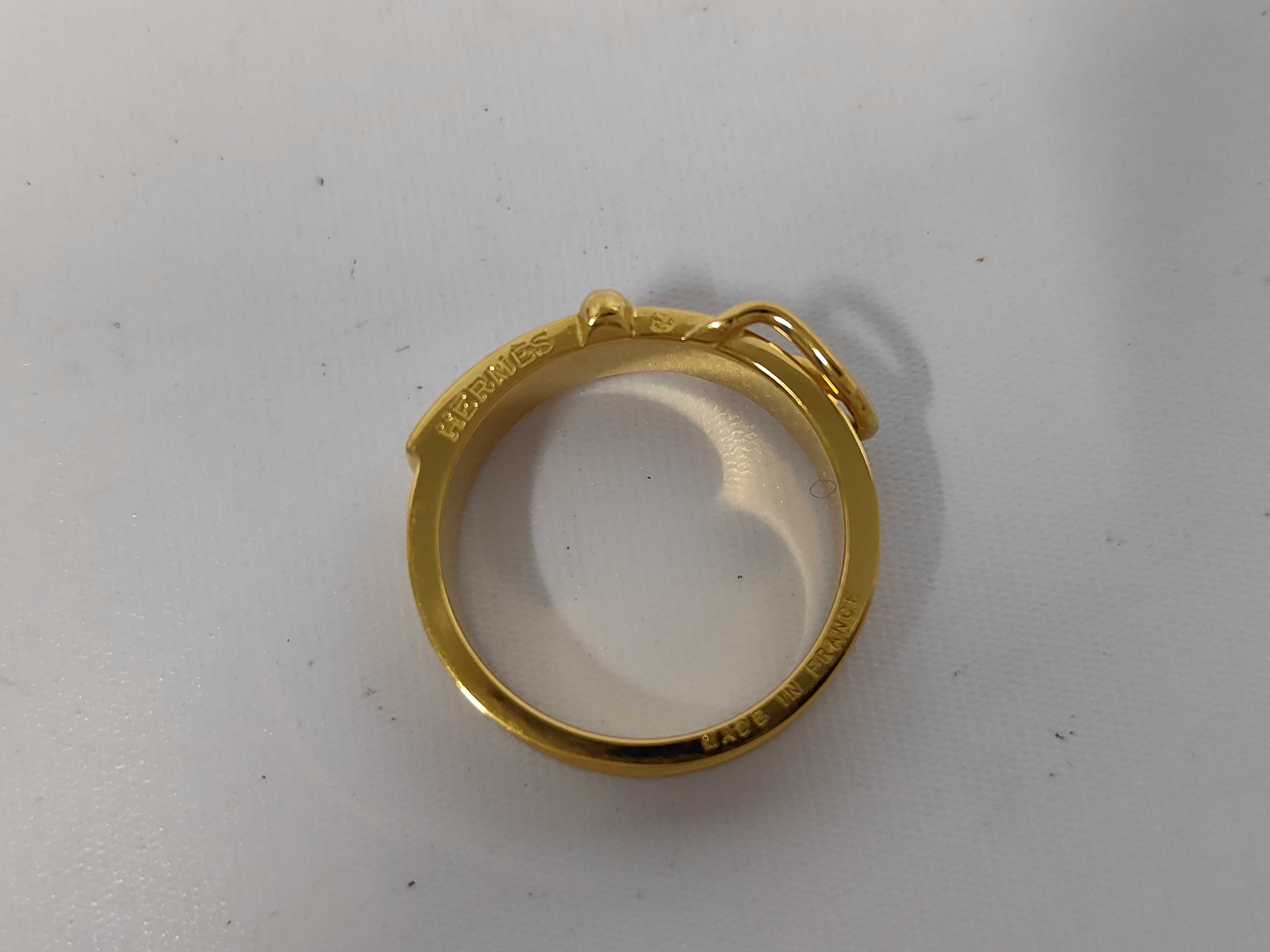 Boucles Sellier Scarf Ring, Gold, Other Accessories — view 4