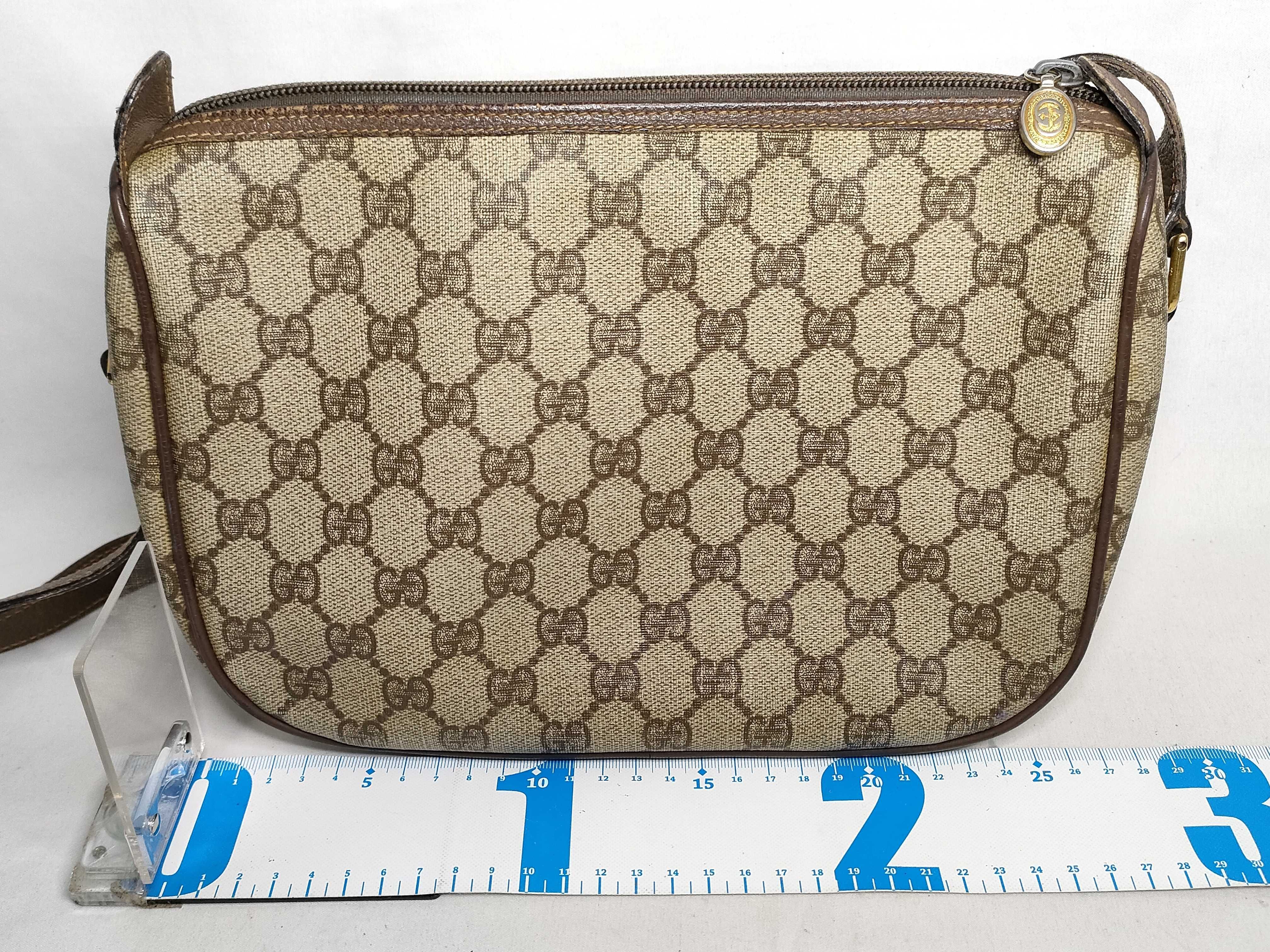 GG Supreme Shoulder Bag, PVC Leather, Brown, 001 115 6106 — view 2