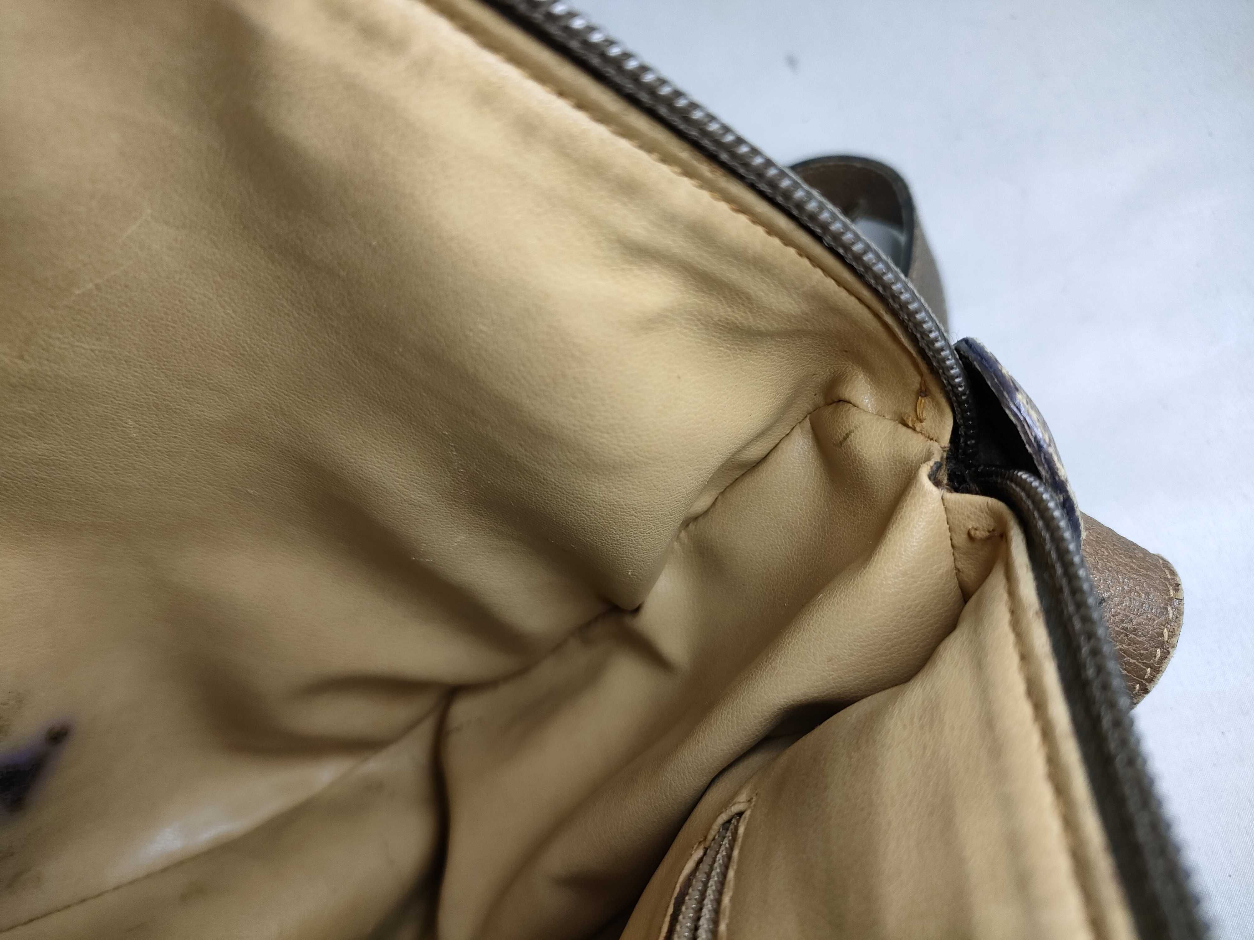 GG Supreme Shoulder Bag, PVC Leather, Brown, 001 115 6106 — view 9