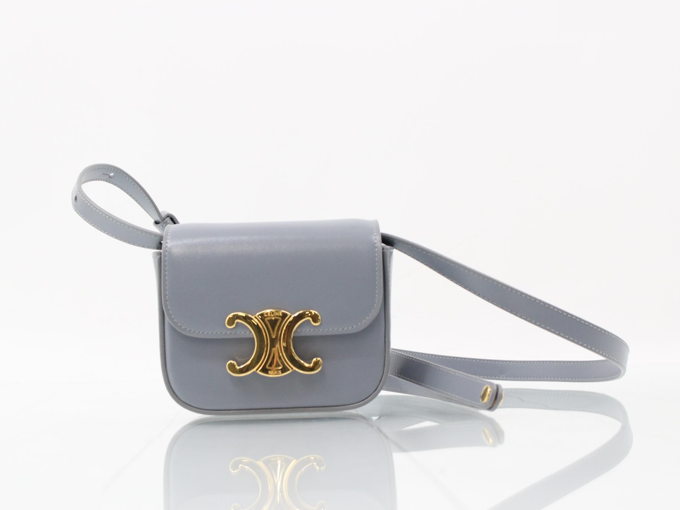 Triomphe Leather Shoulder Bag