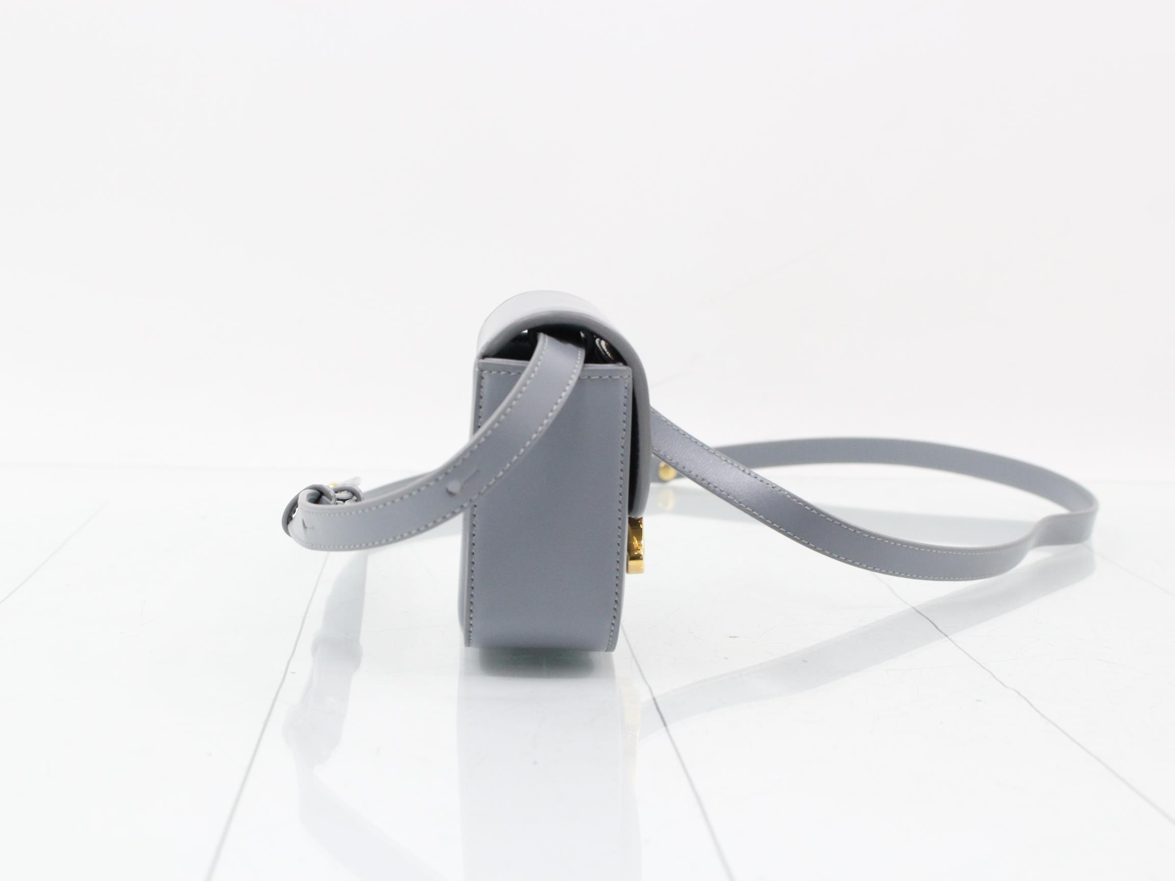 Triomphe Leather Shoulder Bag — view 4