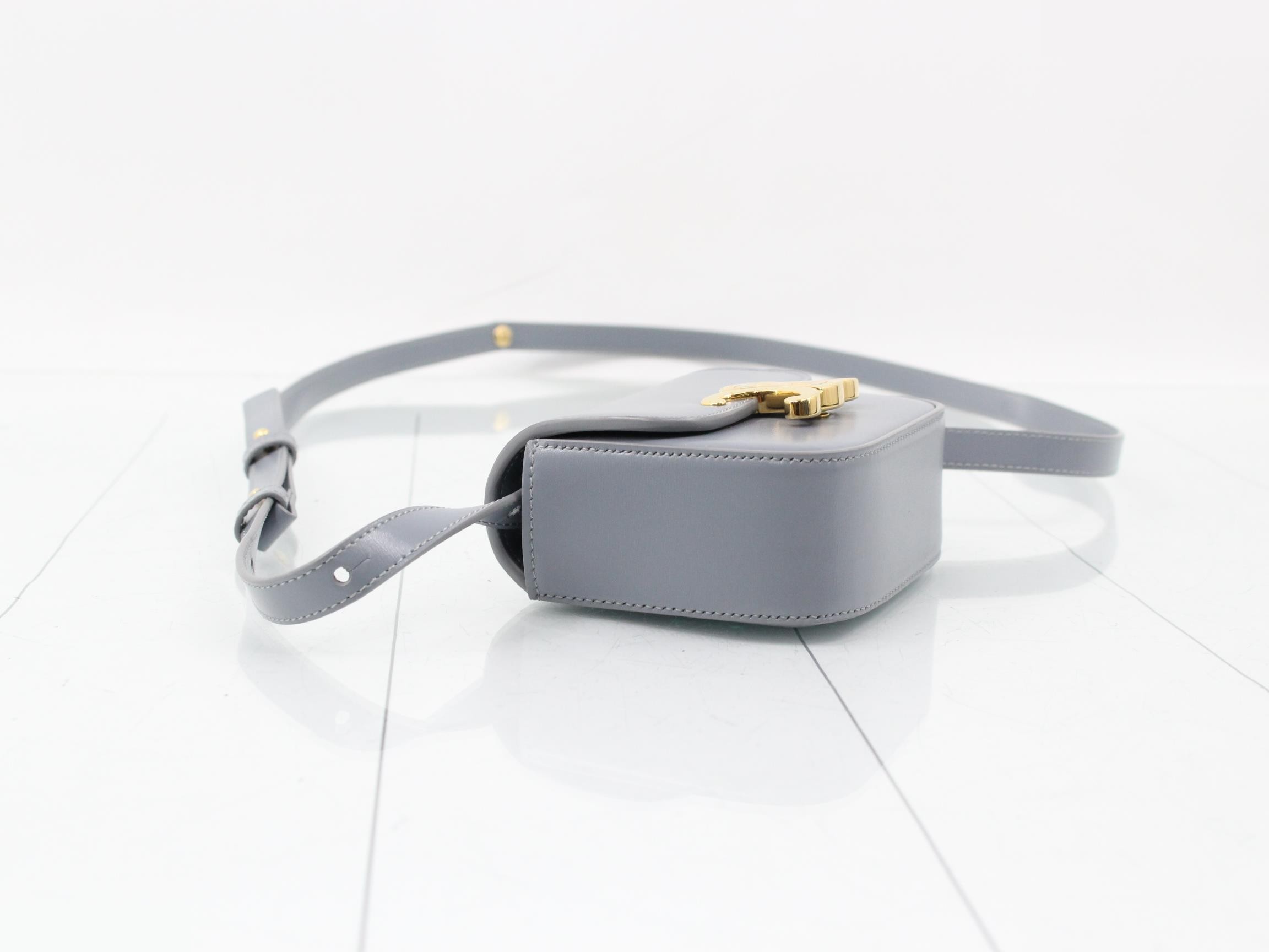 Triomphe Leather Shoulder Bag — view 5