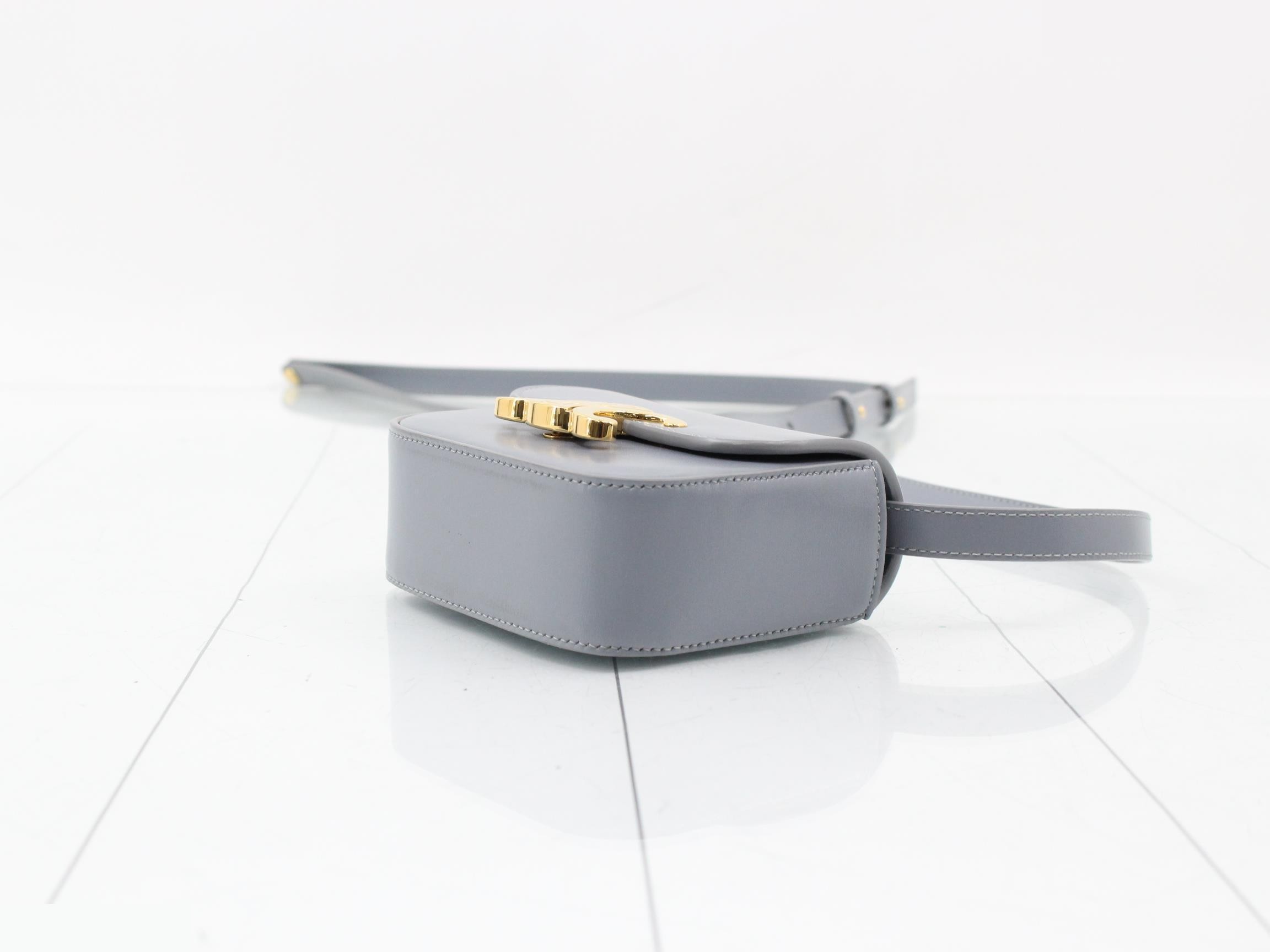 Triomphe Leather Shoulder Bag — view 6