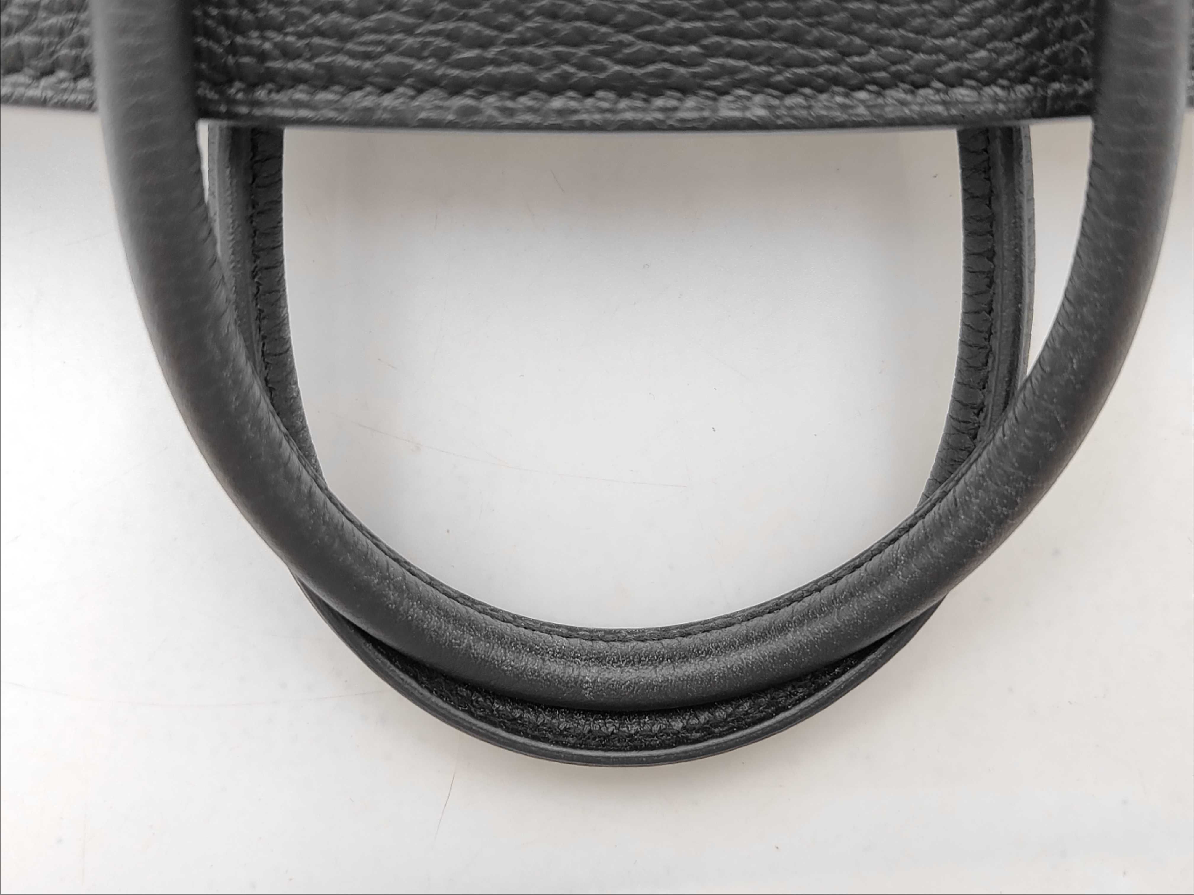 Birkin 25 C stamp Togo Black PG Handbag — view 3