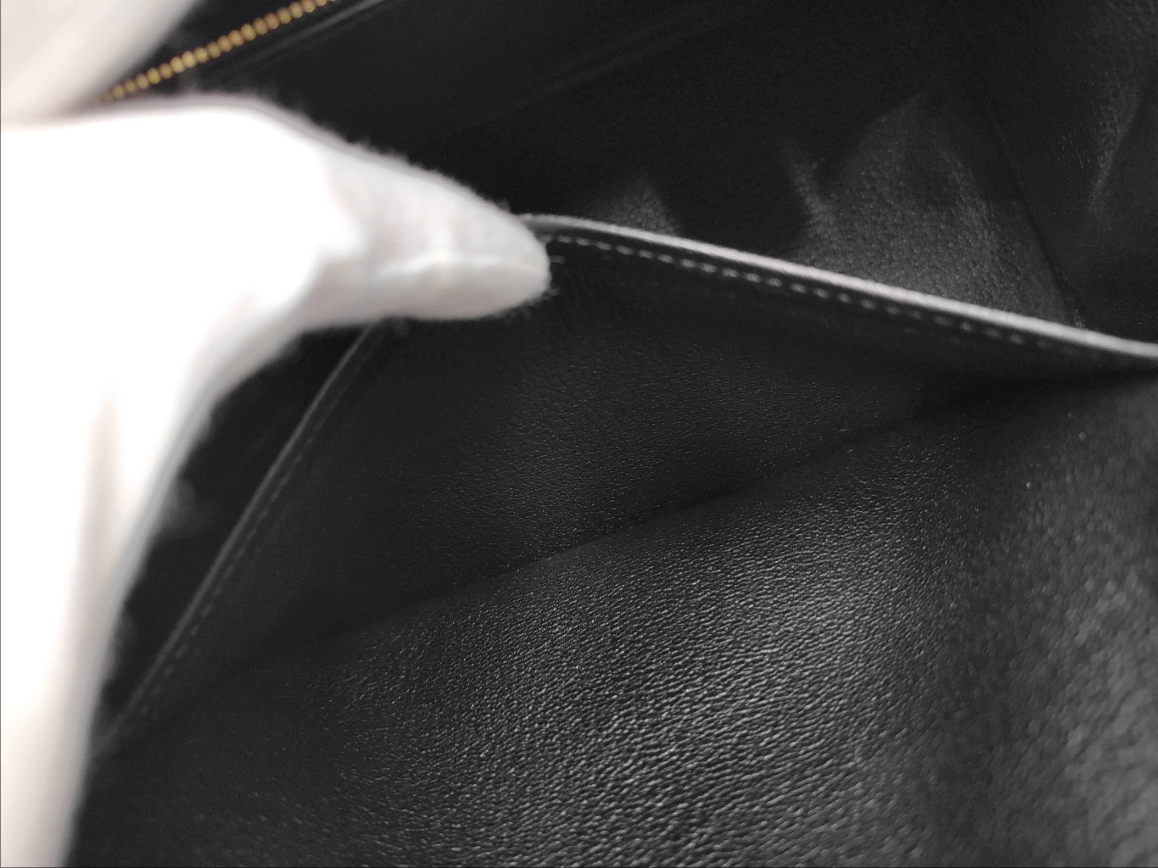 Birkin 25 C stamp Togo Black PG Handbag — view 9