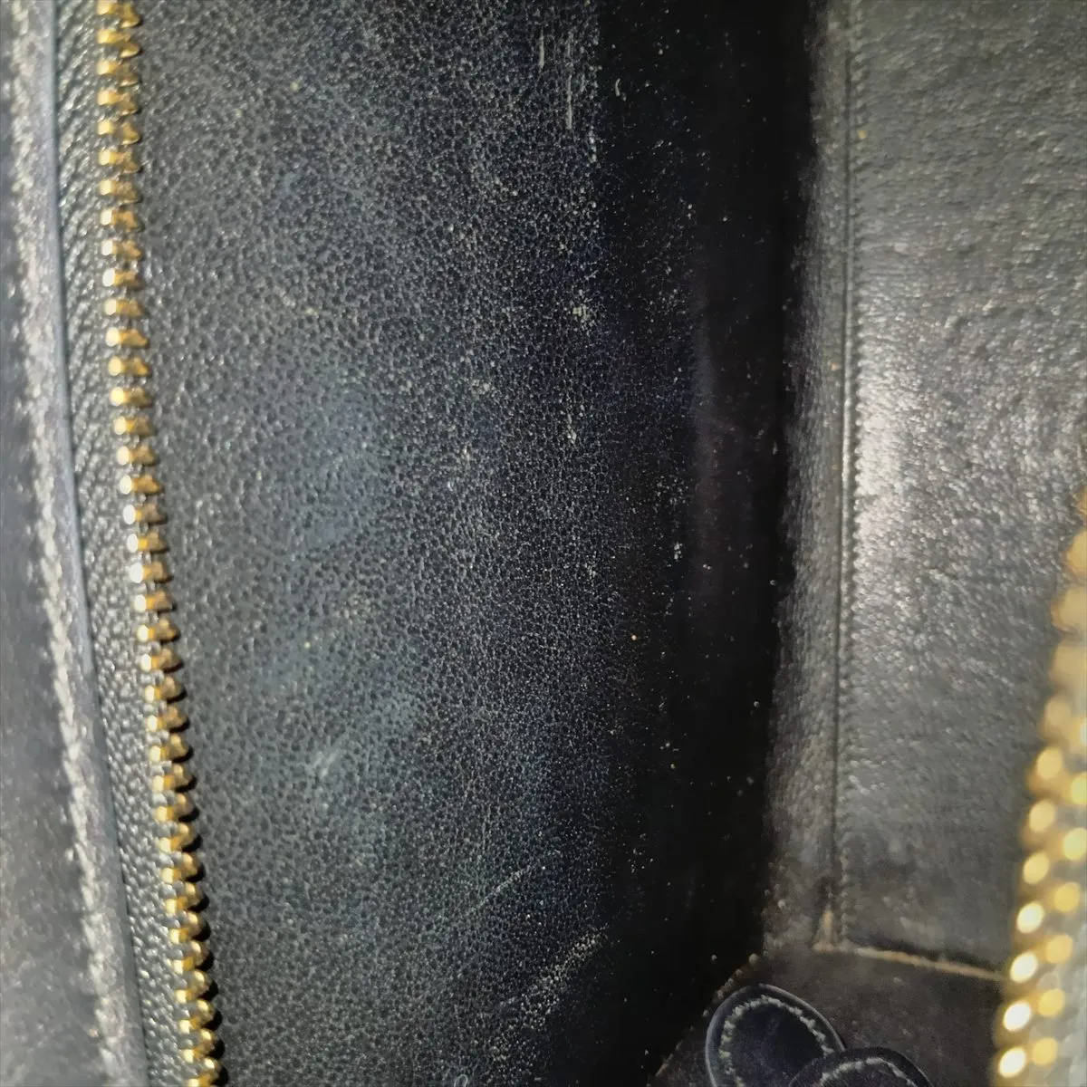 Luggage Nano Shopper Leather x Velour 2-Way Handbag Beige x Black x Green — view 13