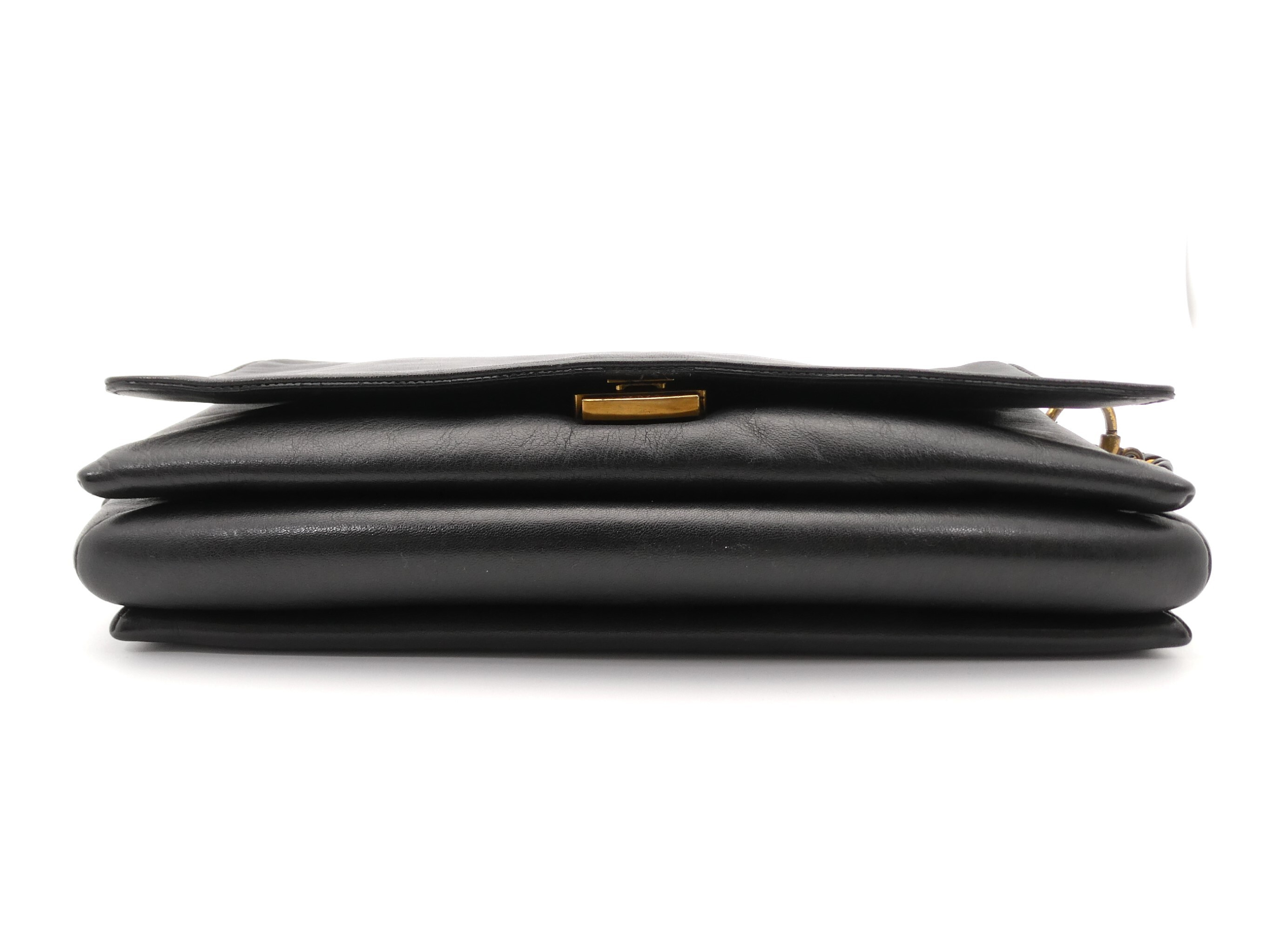 Anagram Leather Chain Shoulder Bag — view 5