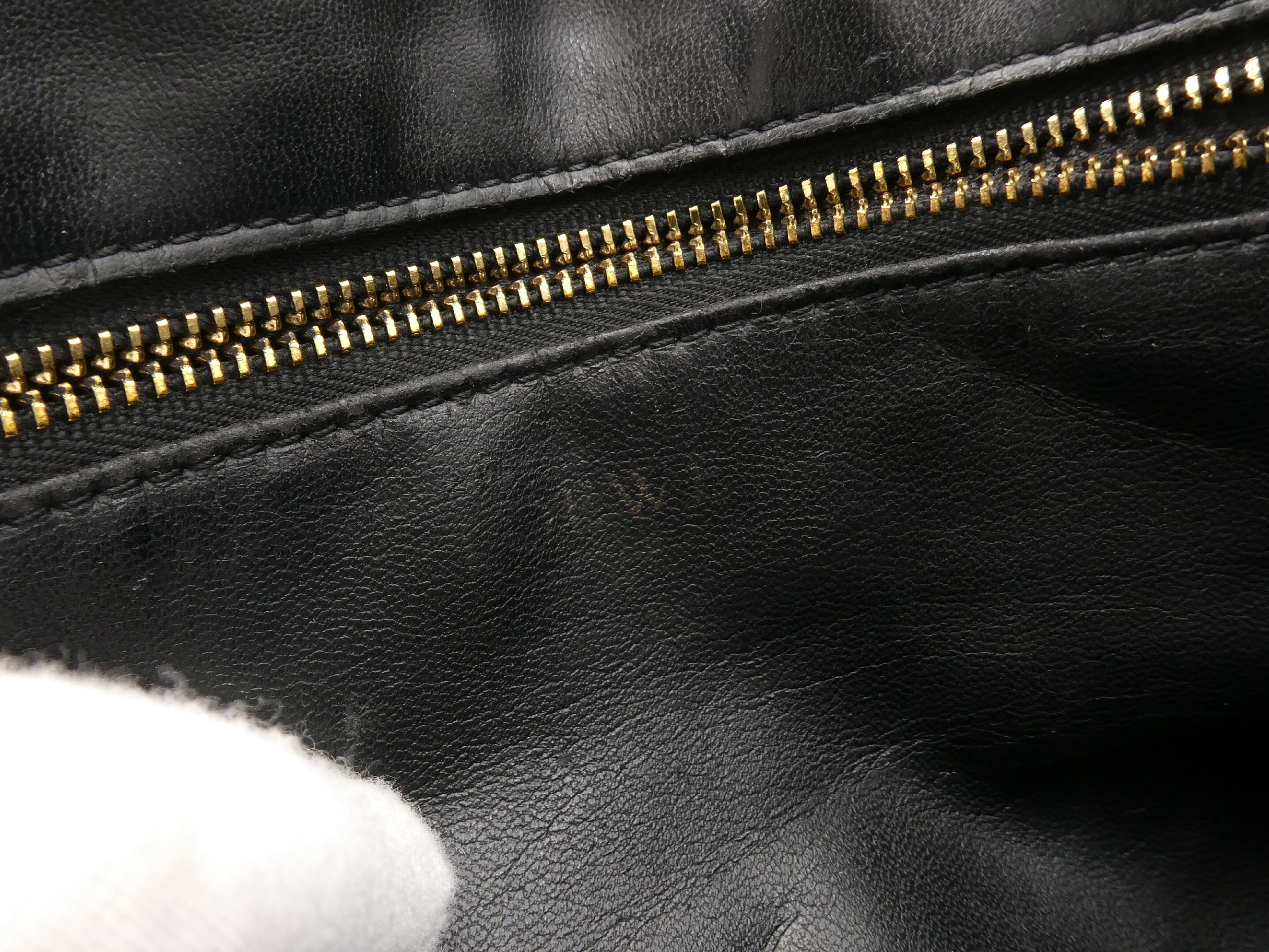 Anagram Leather Chain Shoulder Bag — view 8