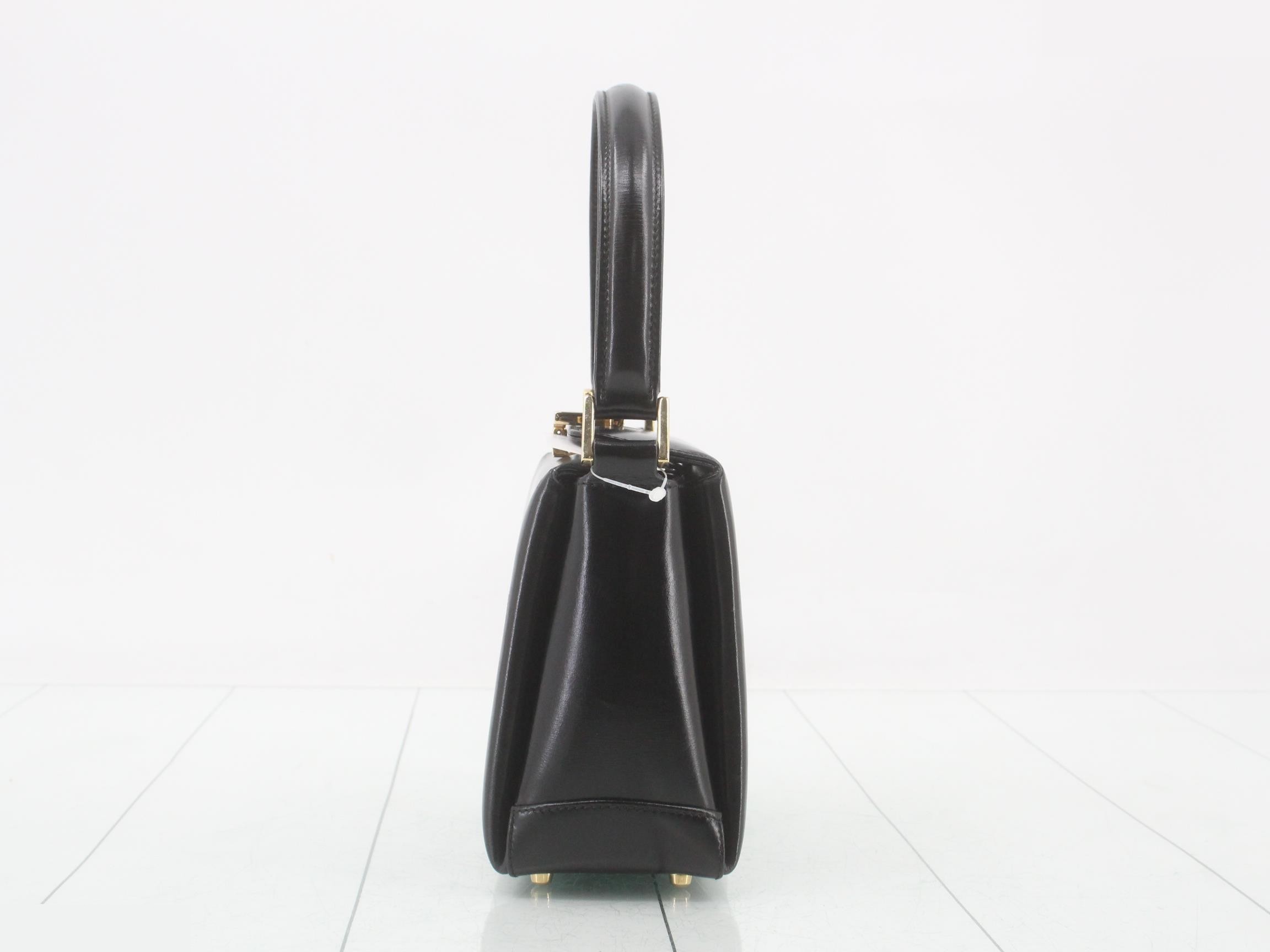 Handbag, leather, black — view 3
