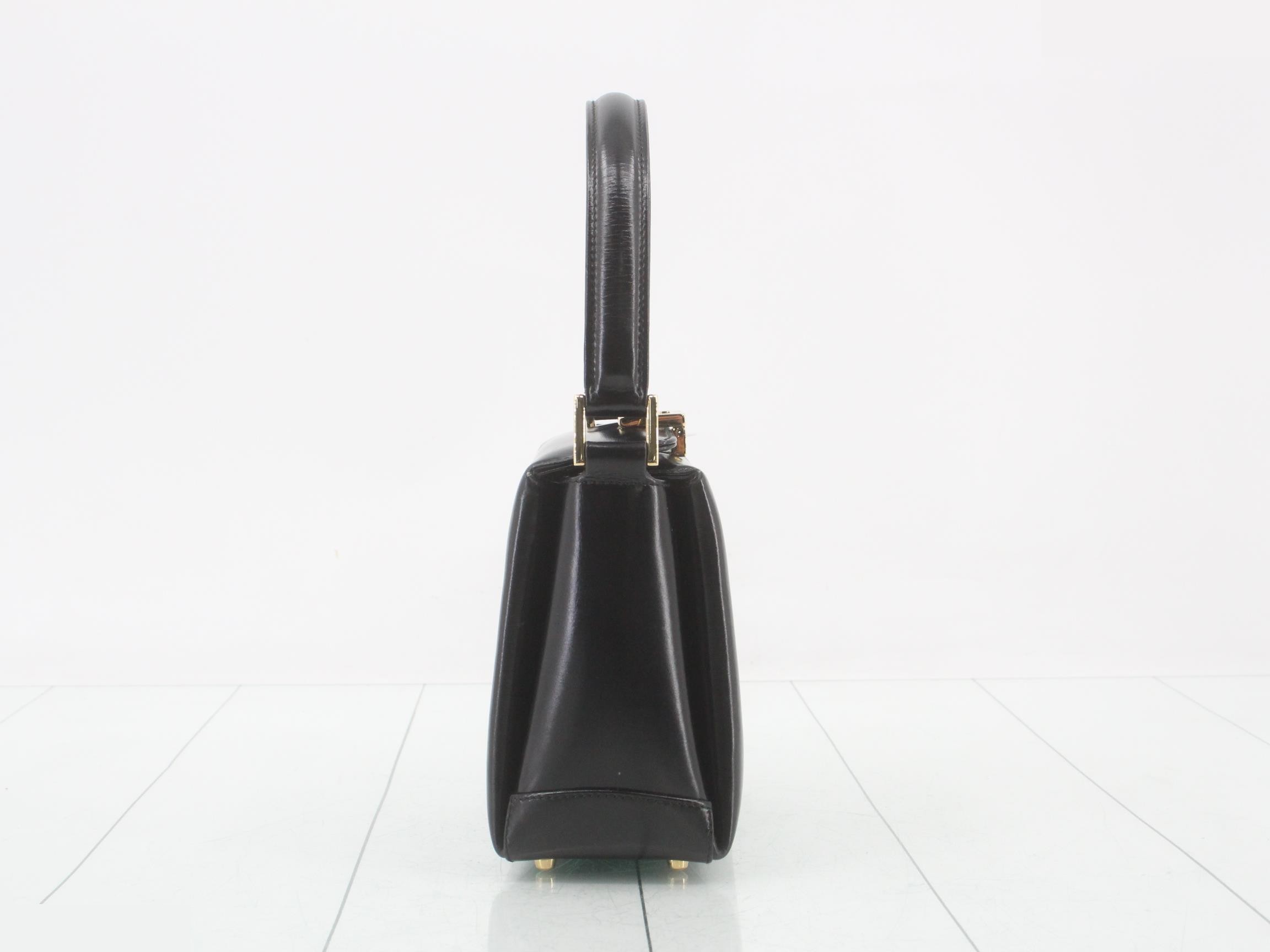 Handbag, leather, black — view 4