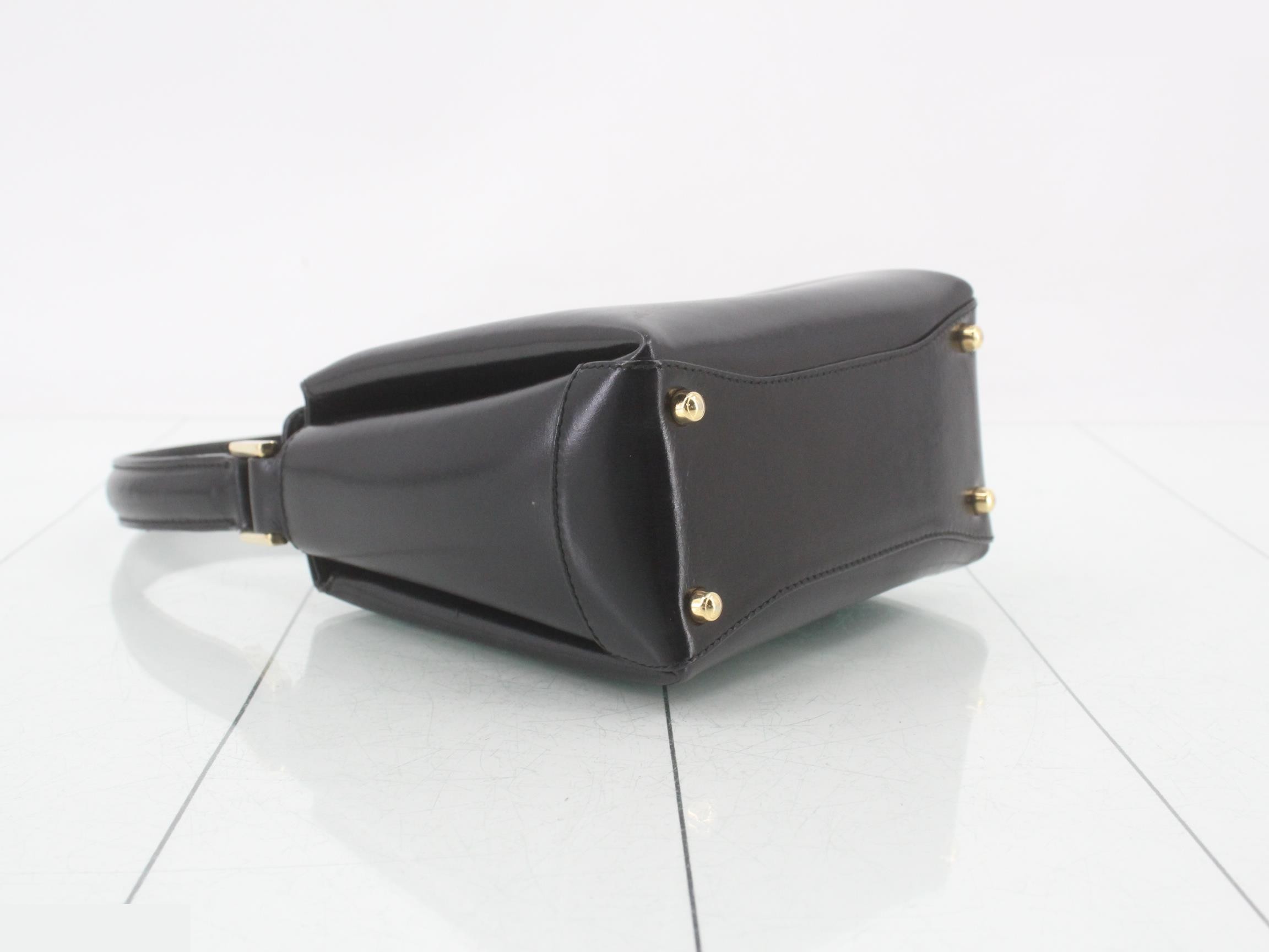 Handbag, leather, black — view 5