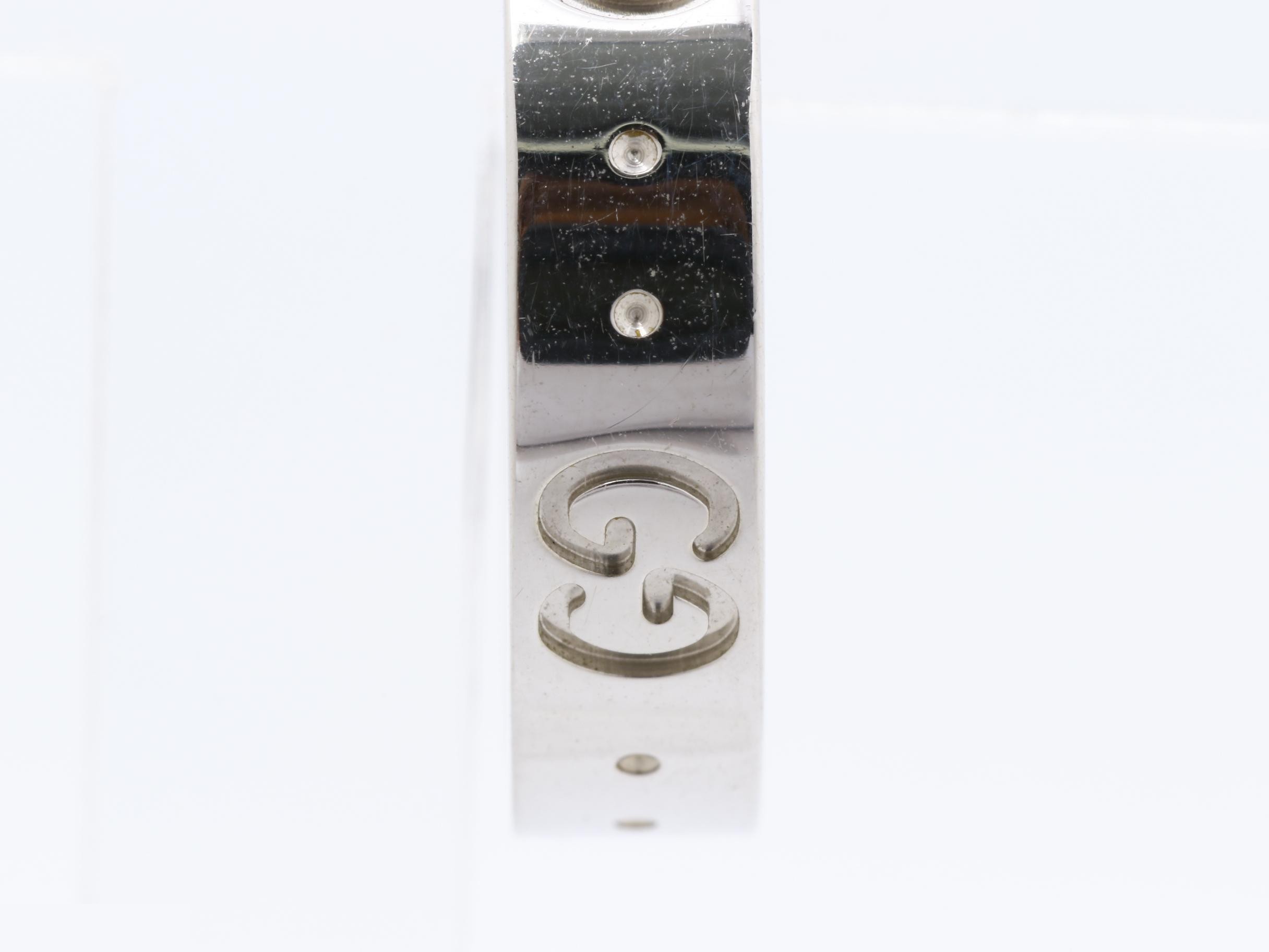 Icon Hoop Earrings, K18WG, 5.8g — view 2