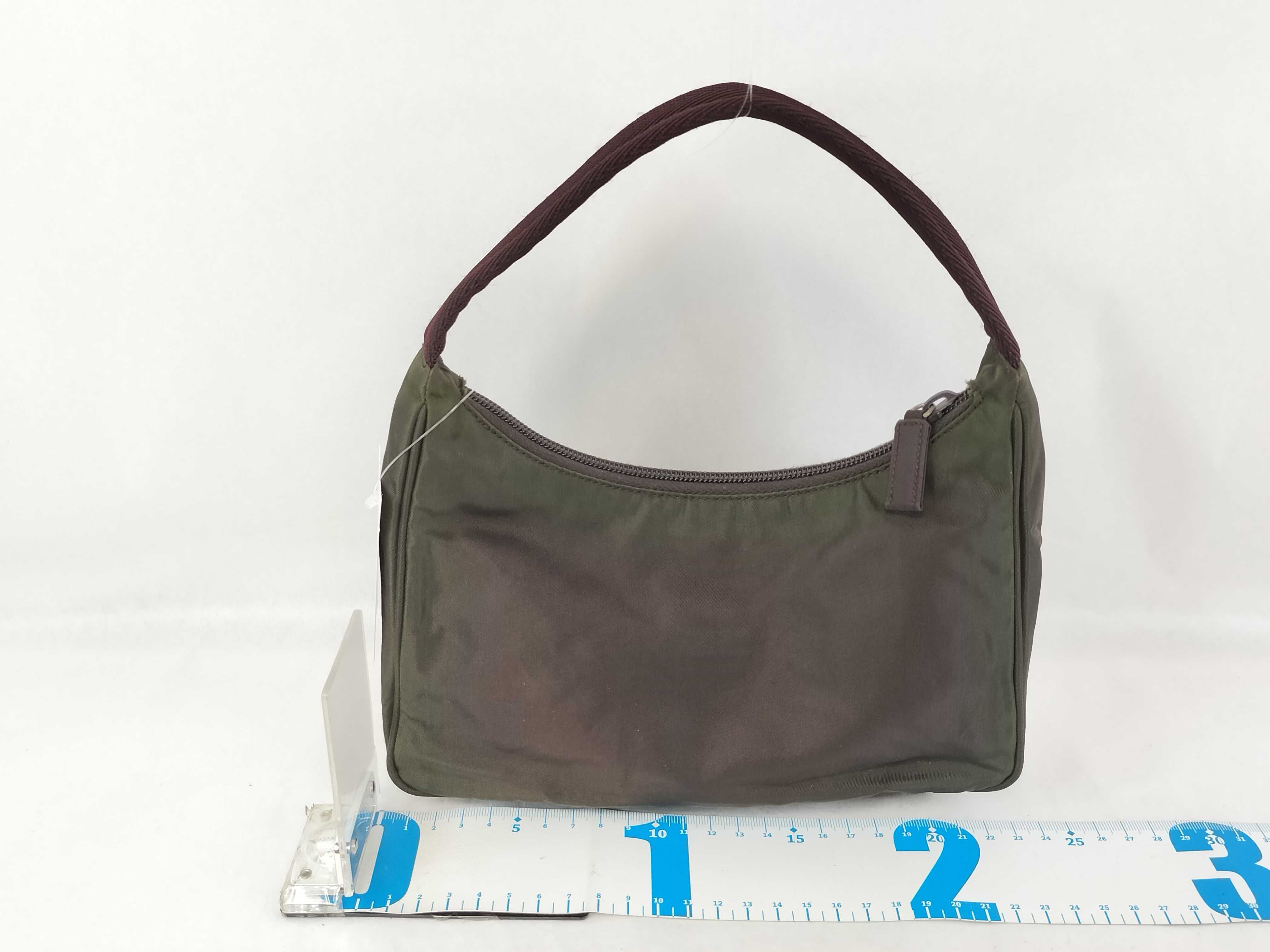 nylon pouch, discolored, handbag. — view 2