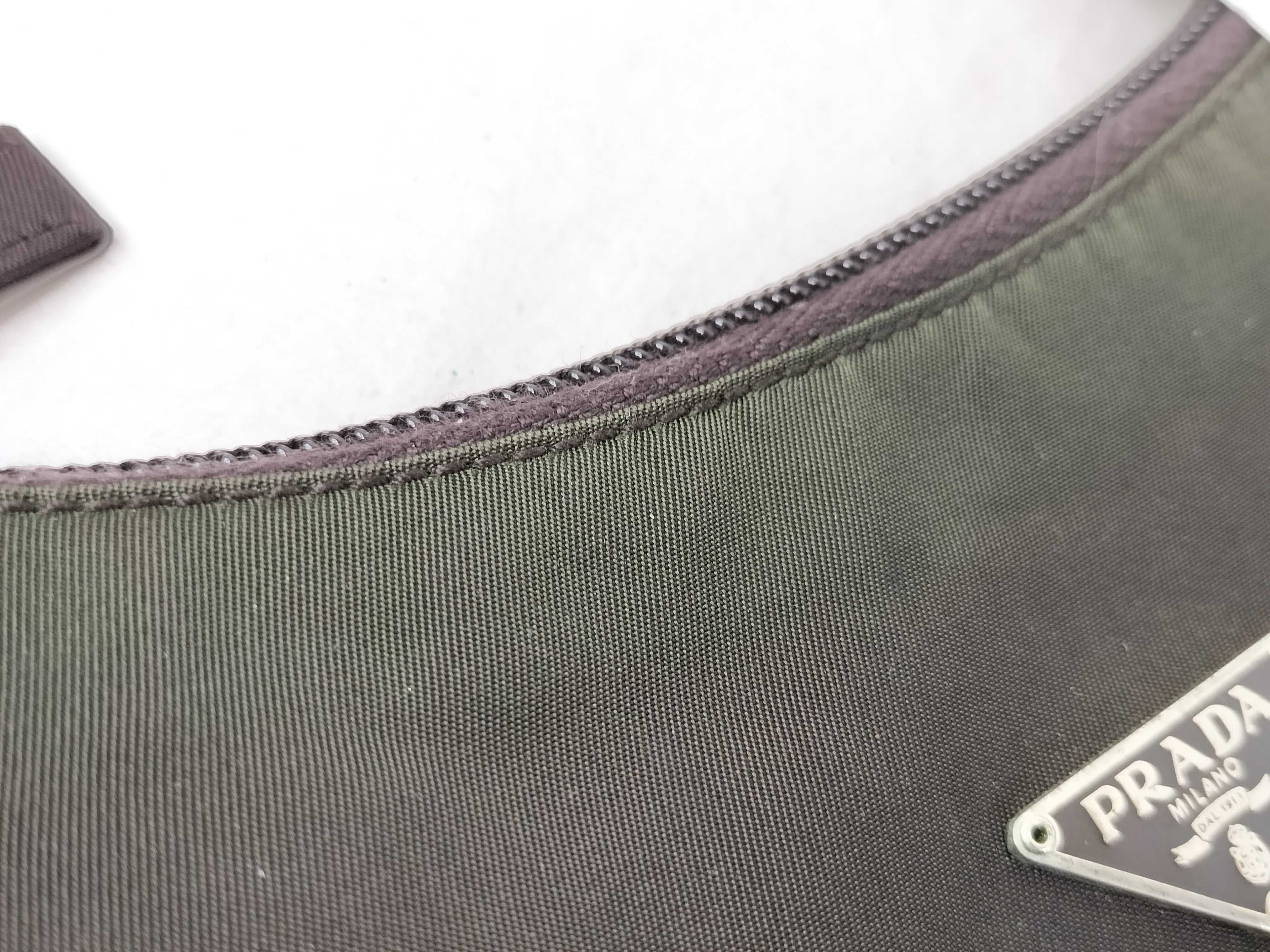 nylon pouch, discolored, handbag. — view 12