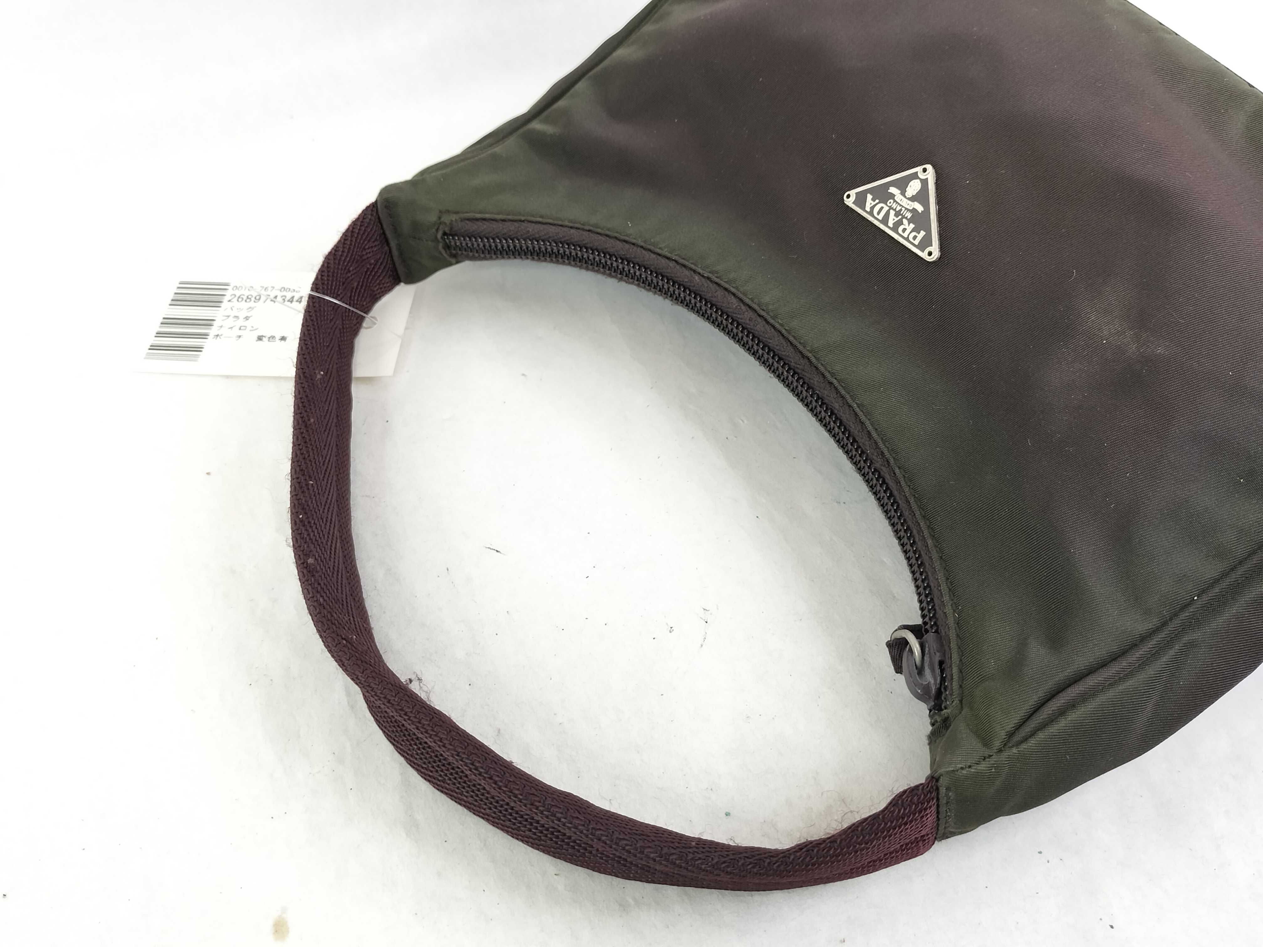 nylon pouch, discolored, handbag. — view 5