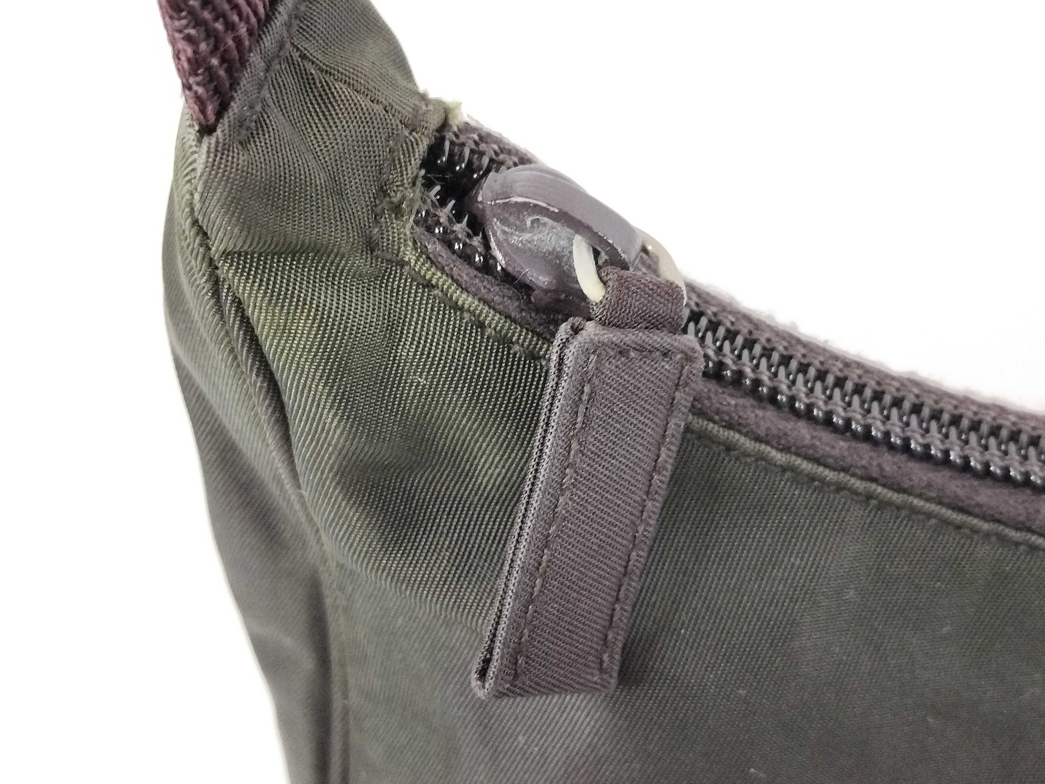 nylon pouch, discolored, handbag. — view 8