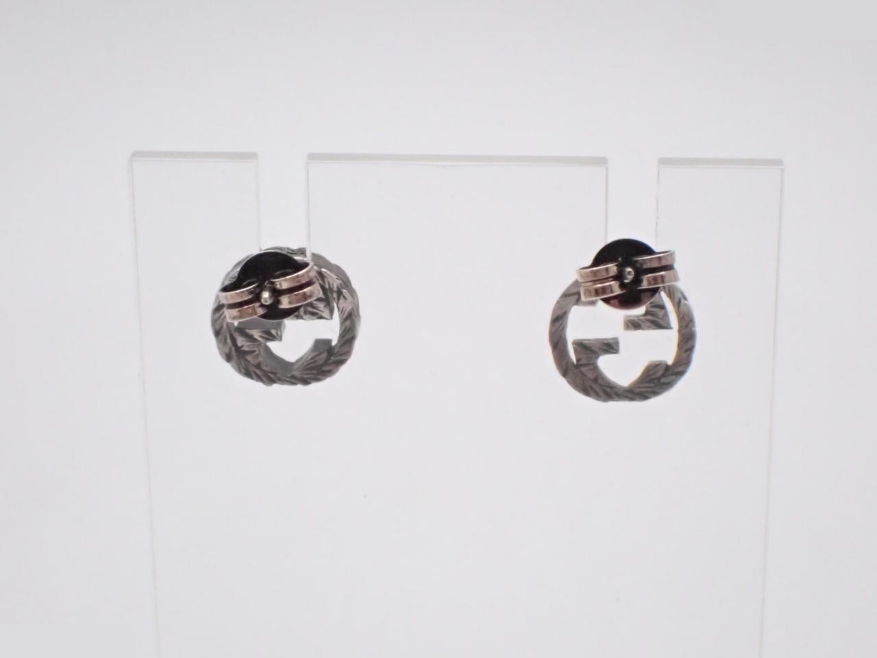 Interlocking sterling silver 925 earrings, 2.8g — view 2