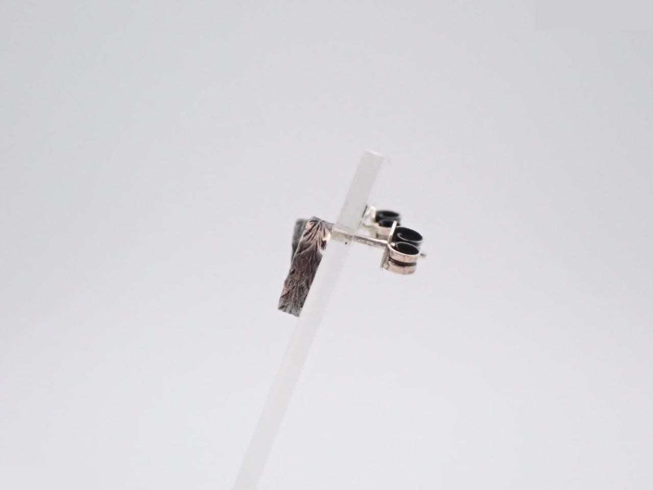 Interlocking sterling silver 925 earrings, 2.8g — view 3
