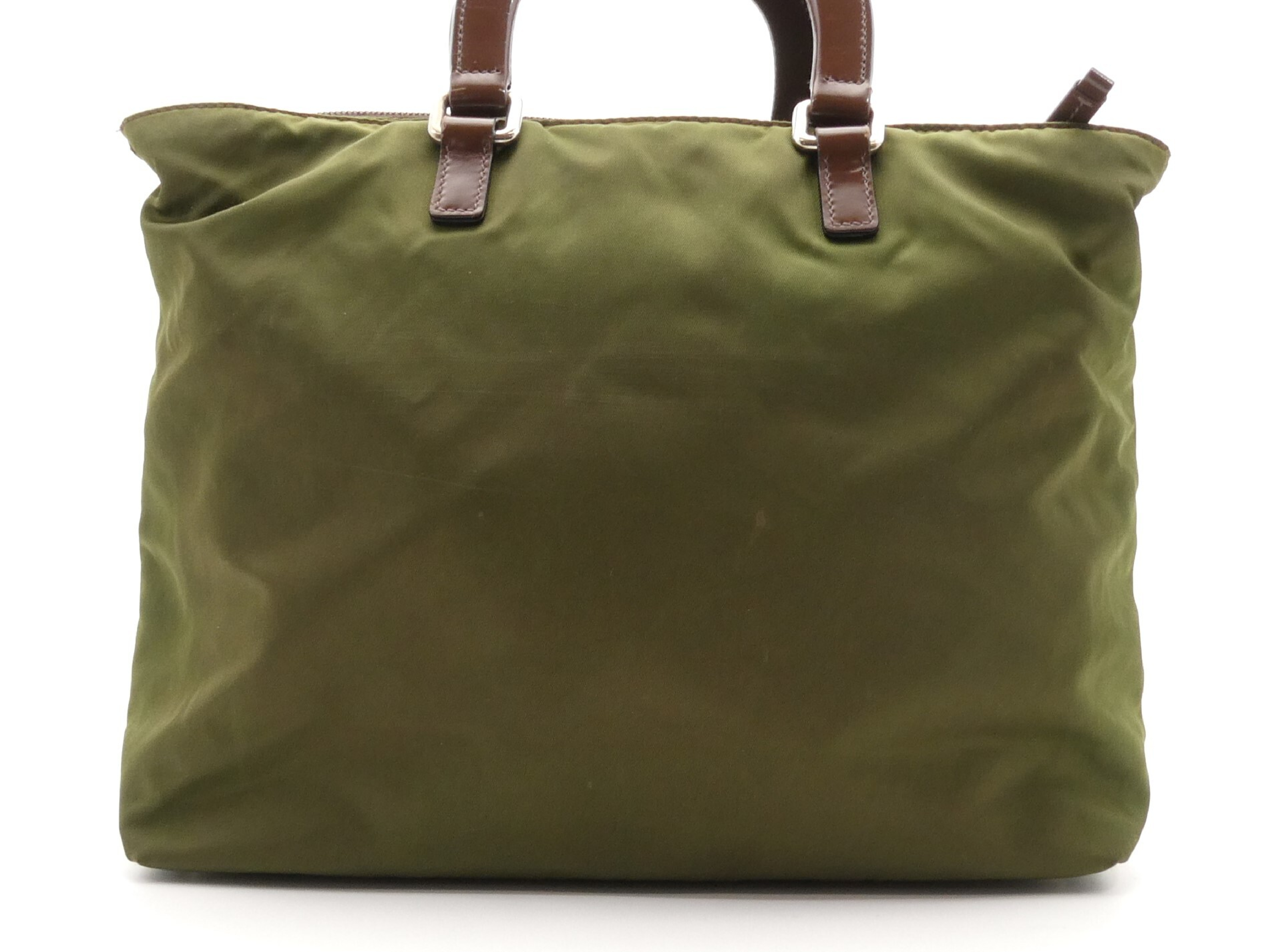 Logo Nylon Leather Handbag — view 2