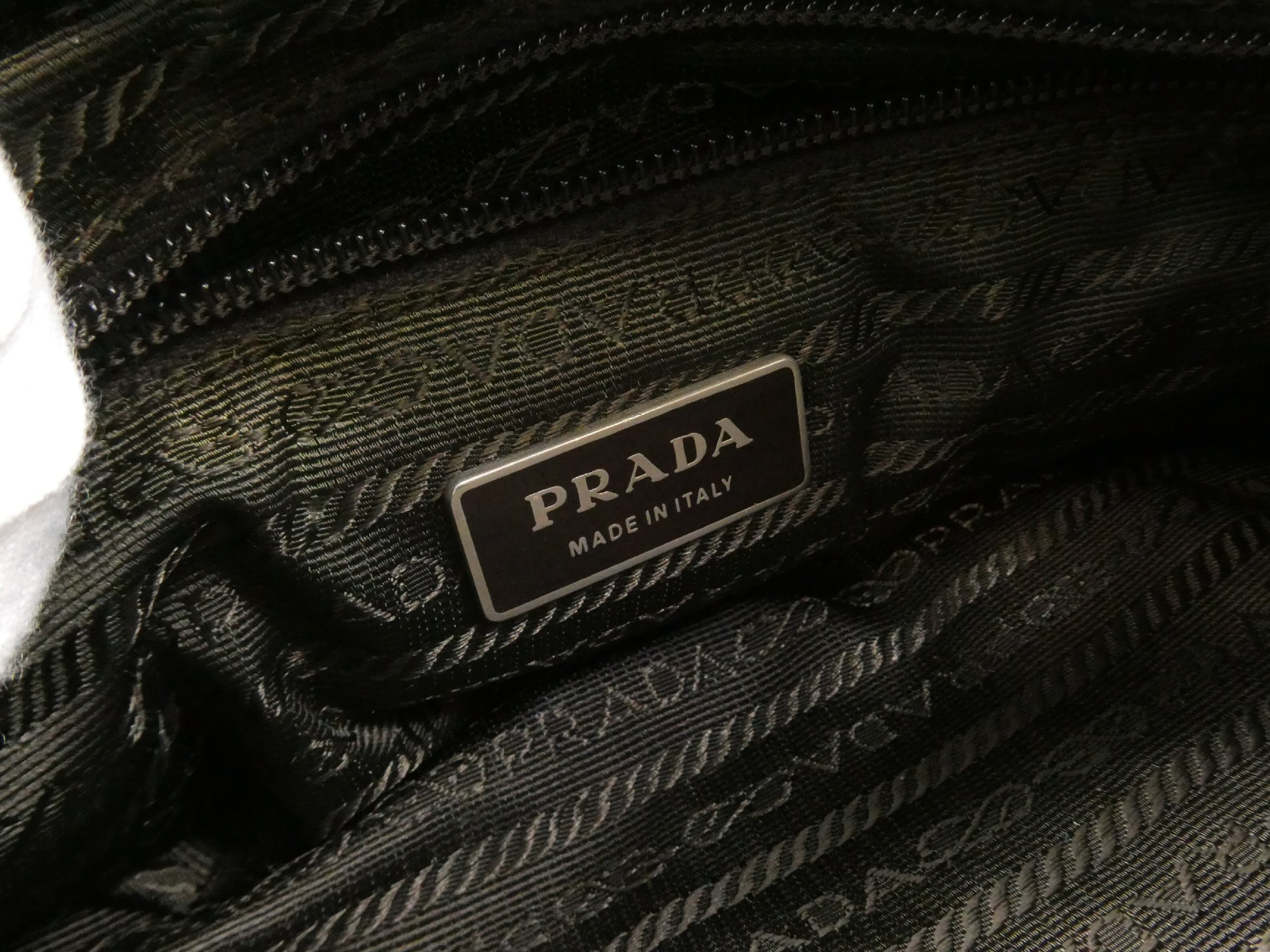 Logo Nylon Leather Handbag — view 8