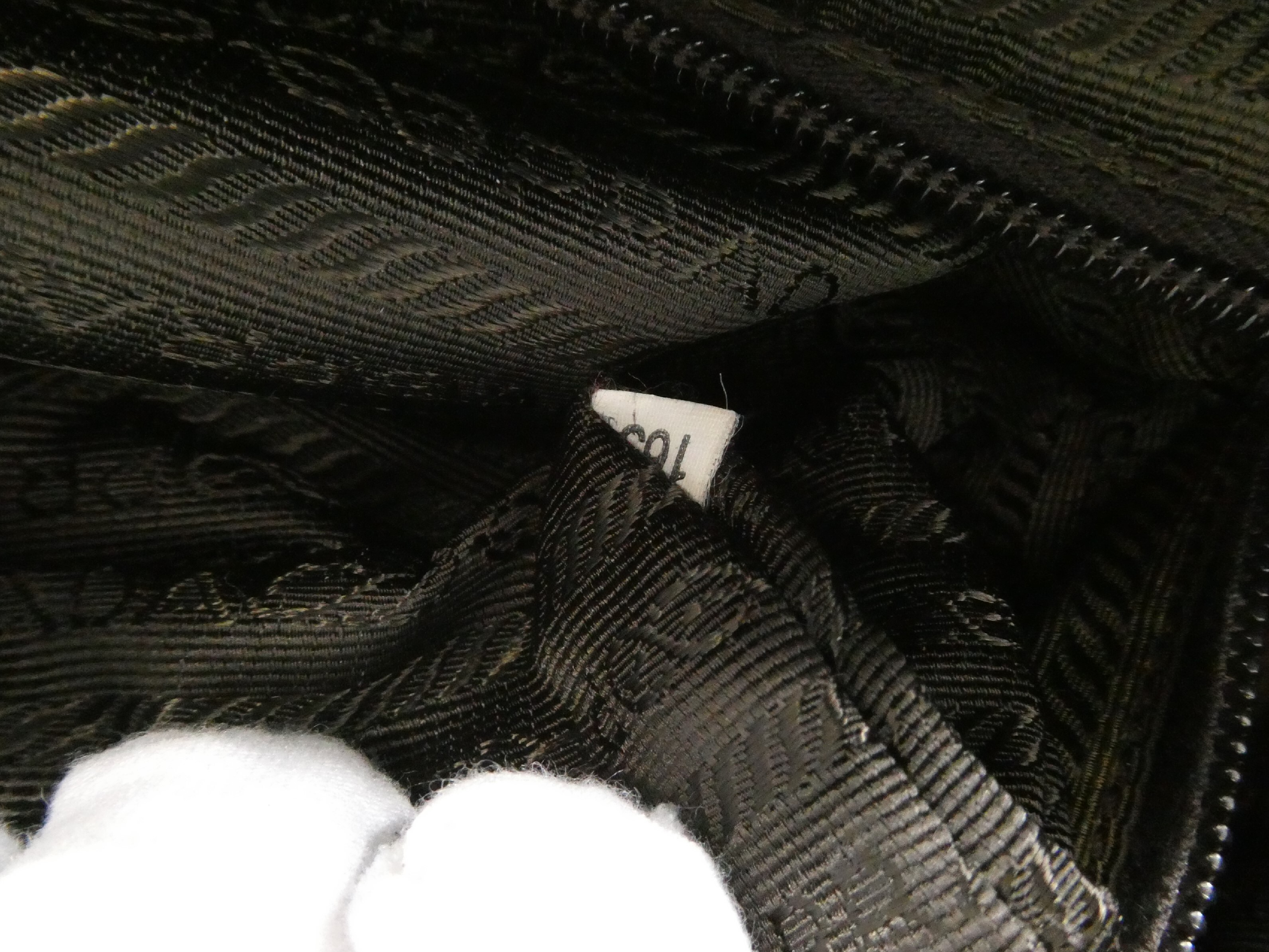 Logo Nylon Leather Handbag — view 9