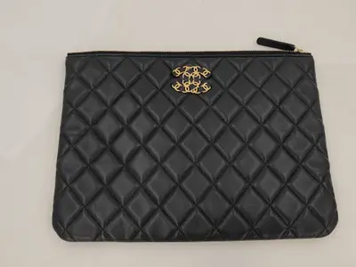 Cowhide Leather 19cm Handbag Second Bag