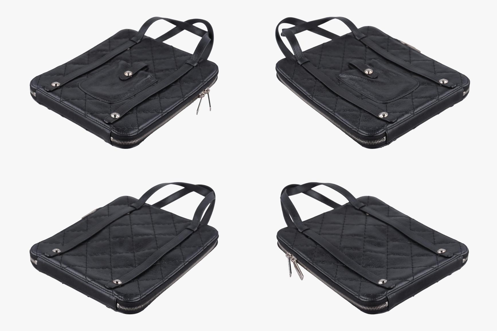 Matelassé Leather Black — view 4