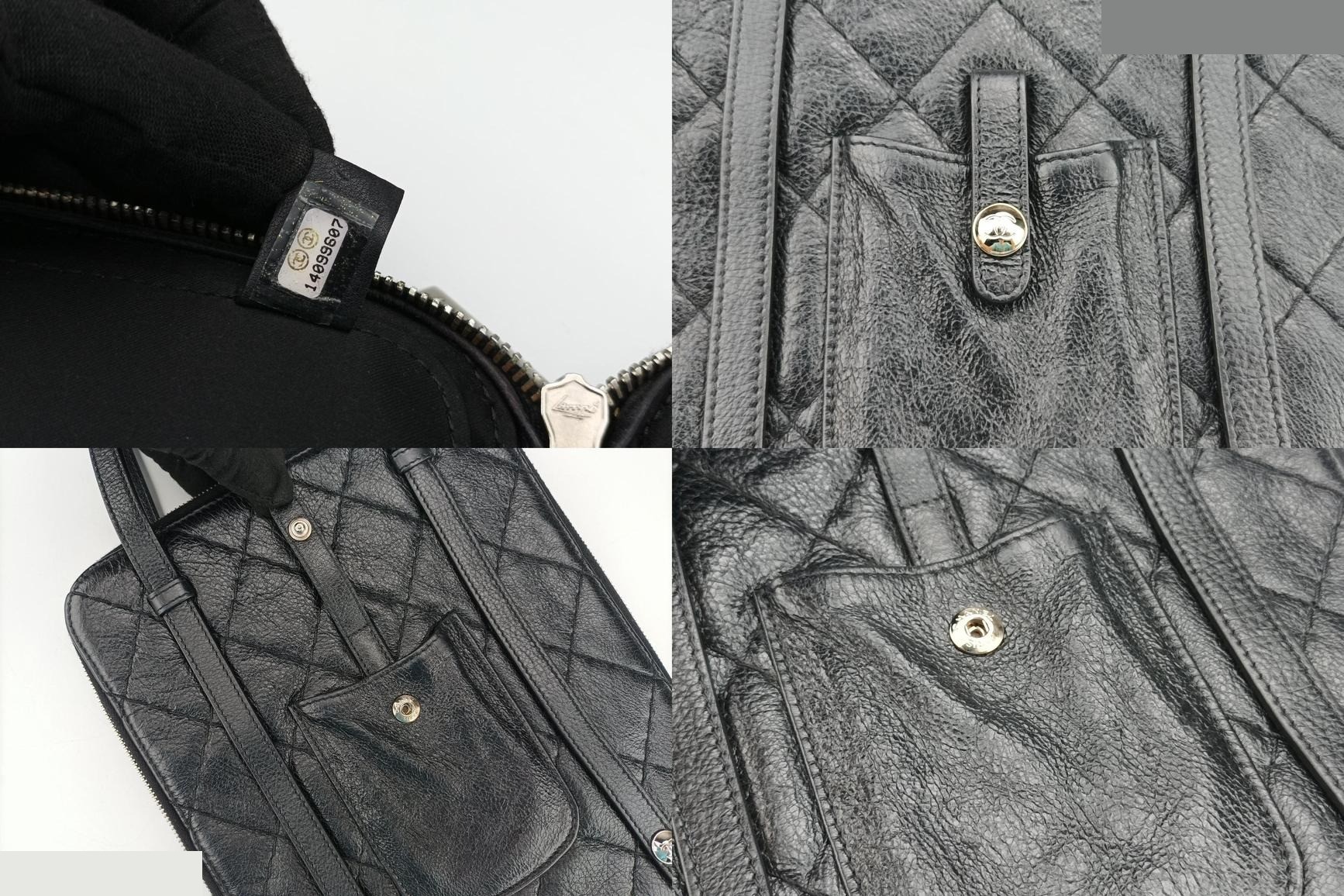 Matelassé Leather Black — view 8