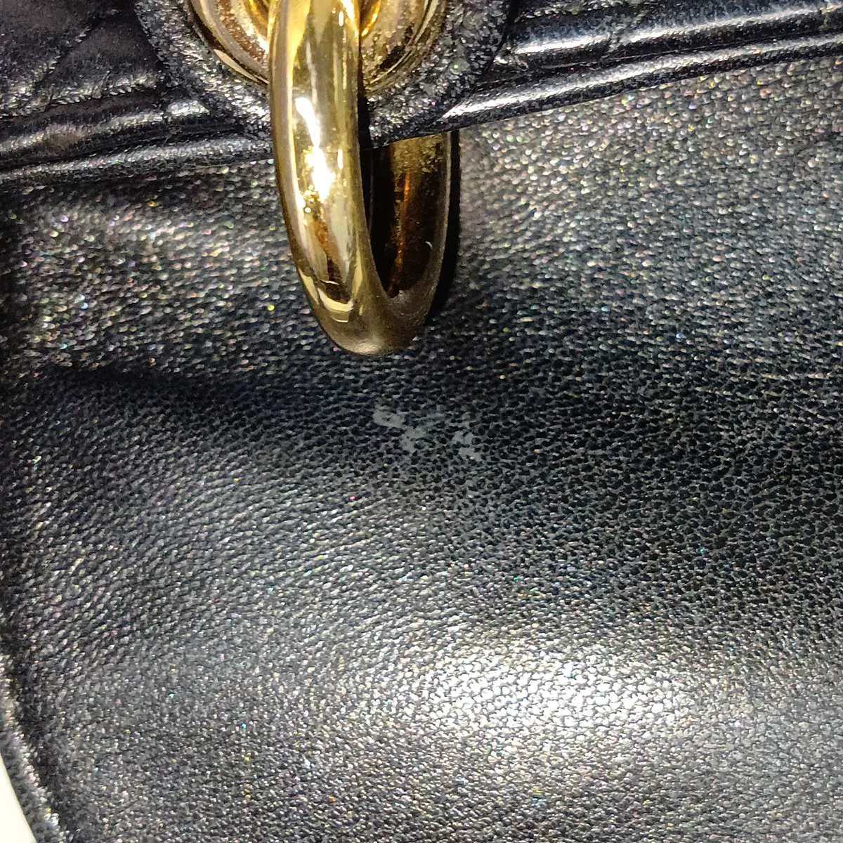 Cannage My Lady Dior Leather 2-Way Handbag, Black — view 12