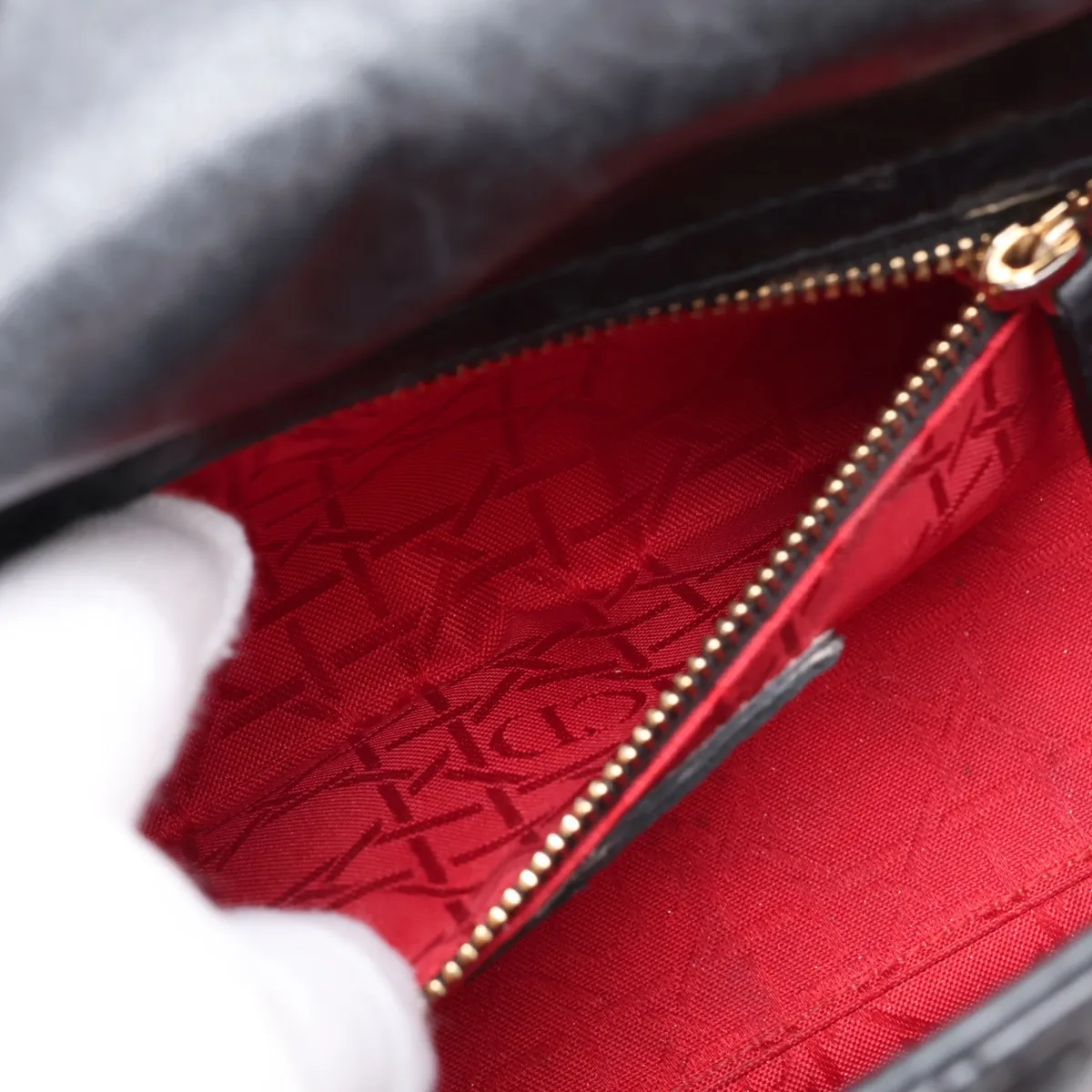 Cannage My Lady Dior Leather 2-Way Handbag, Black — view 9
