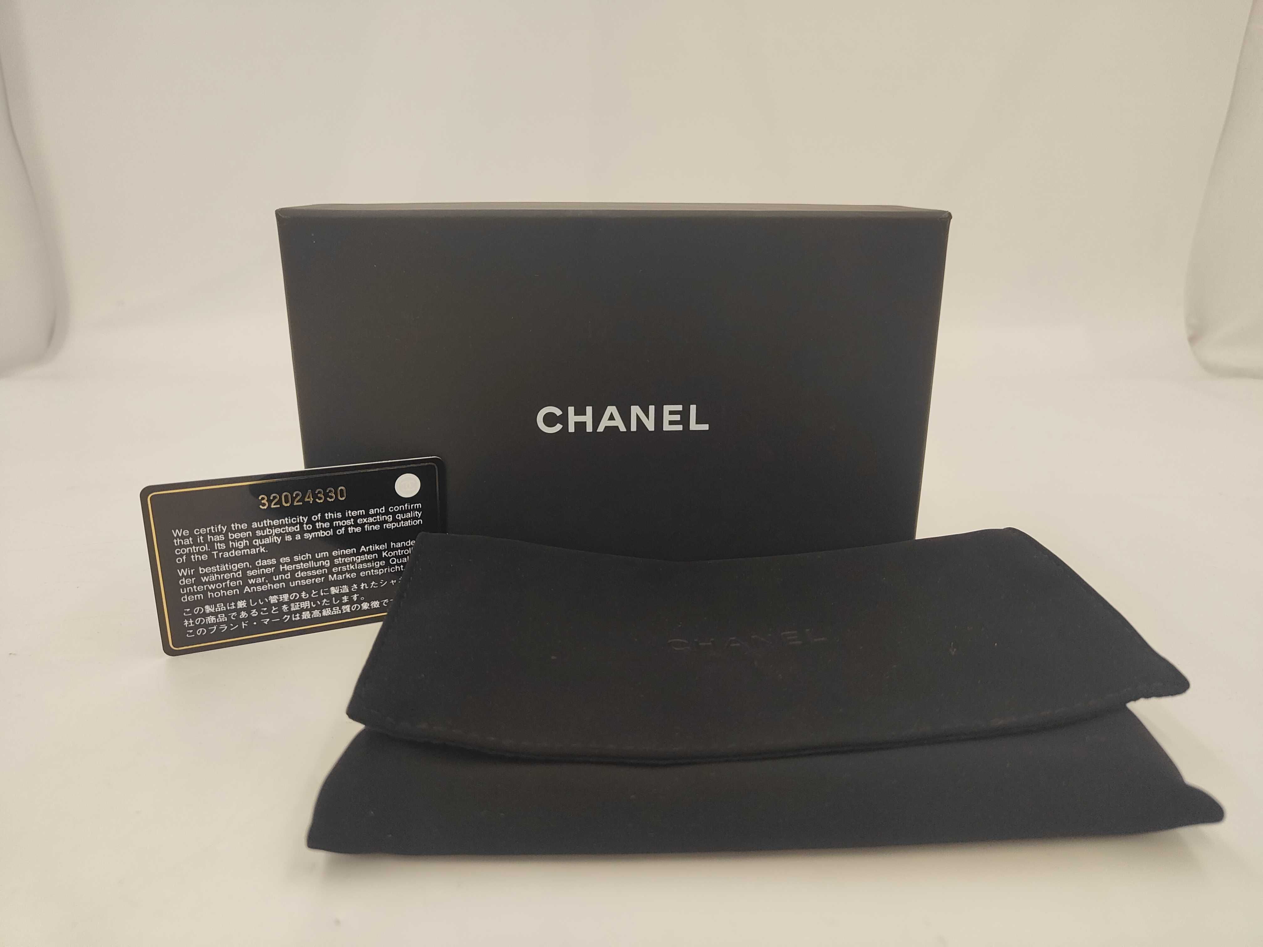 19 Chanel Blue Lambskin Wallet (Serial Number 32) — view 13