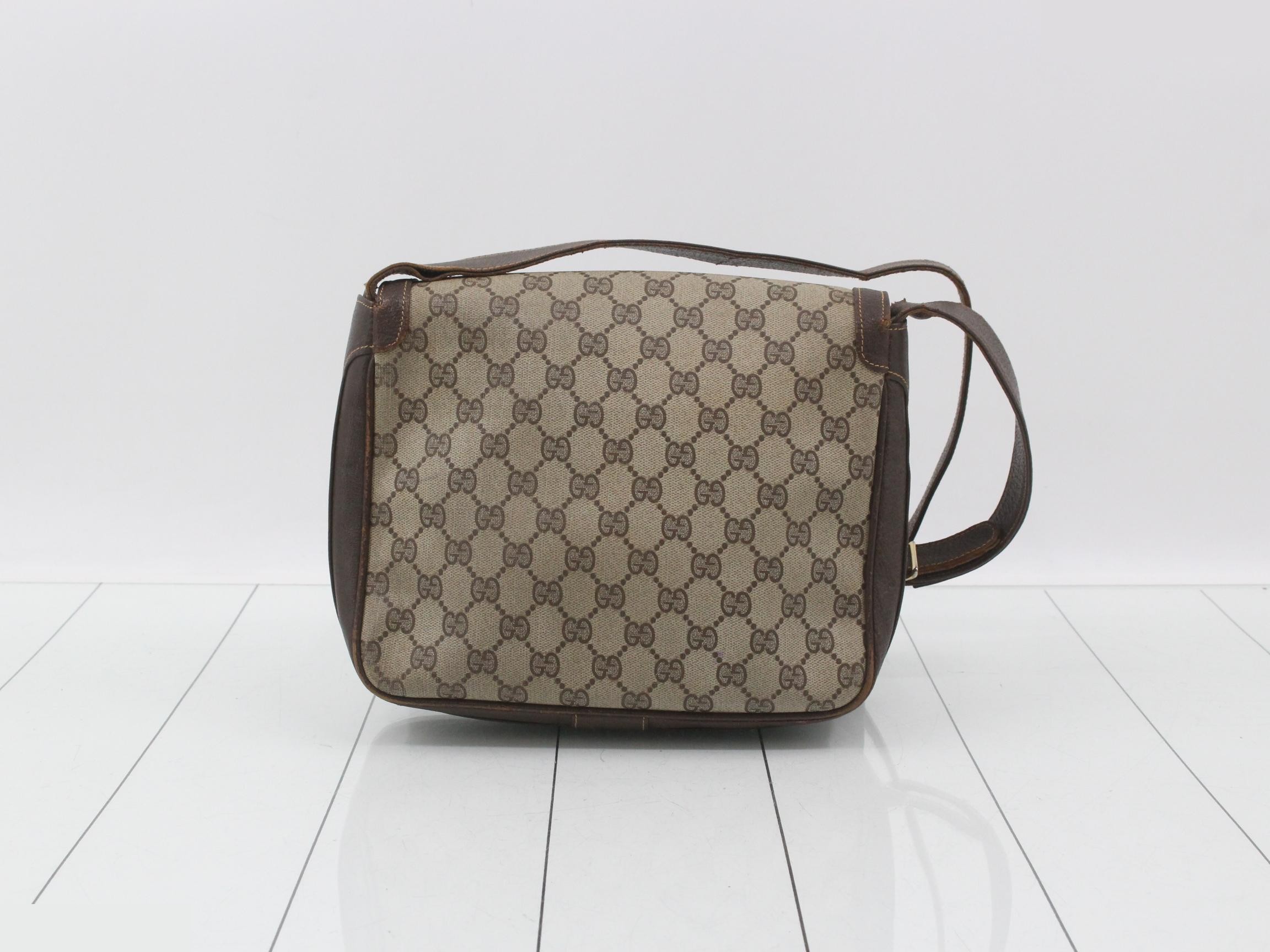 Shoulder bag, GG Supreme, beige leather — view 2