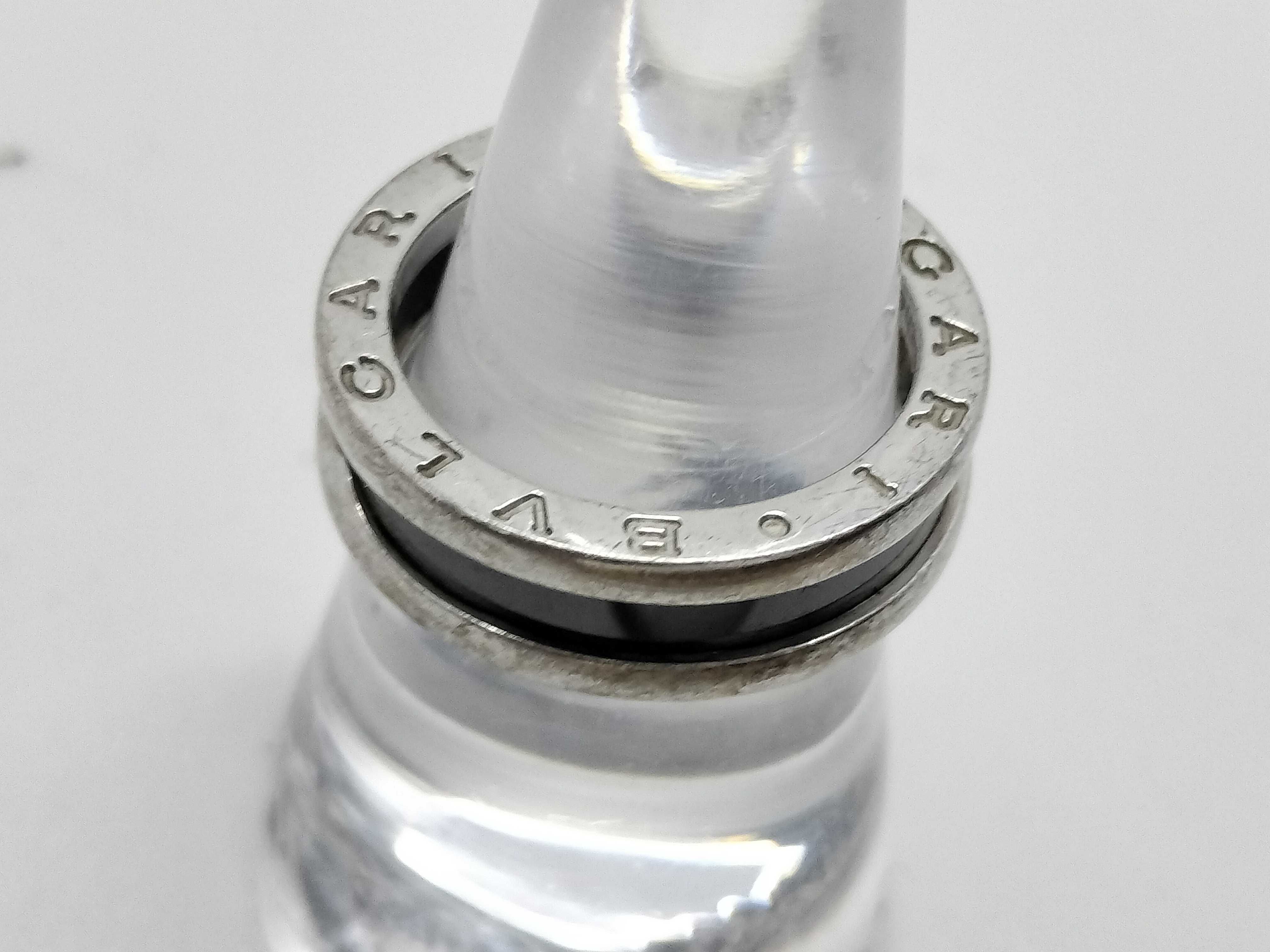 B.zero1 Bulgari Sterling Silver 925/Black Ceramic Ring 6.4g — view 3