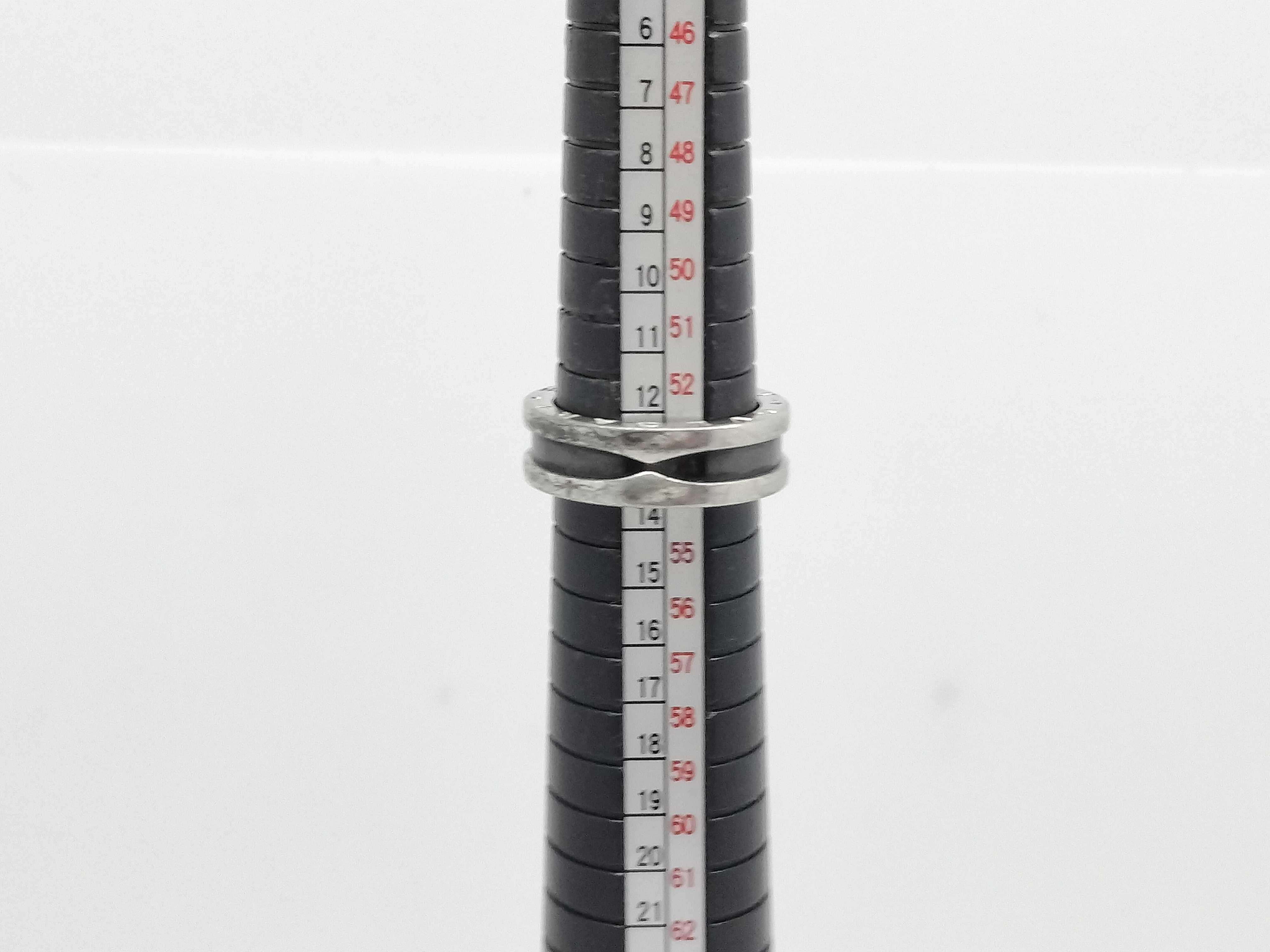B.zero1 Bulgari Sterling Silver 925/Black Ceramic Ring 6.4g — view 7