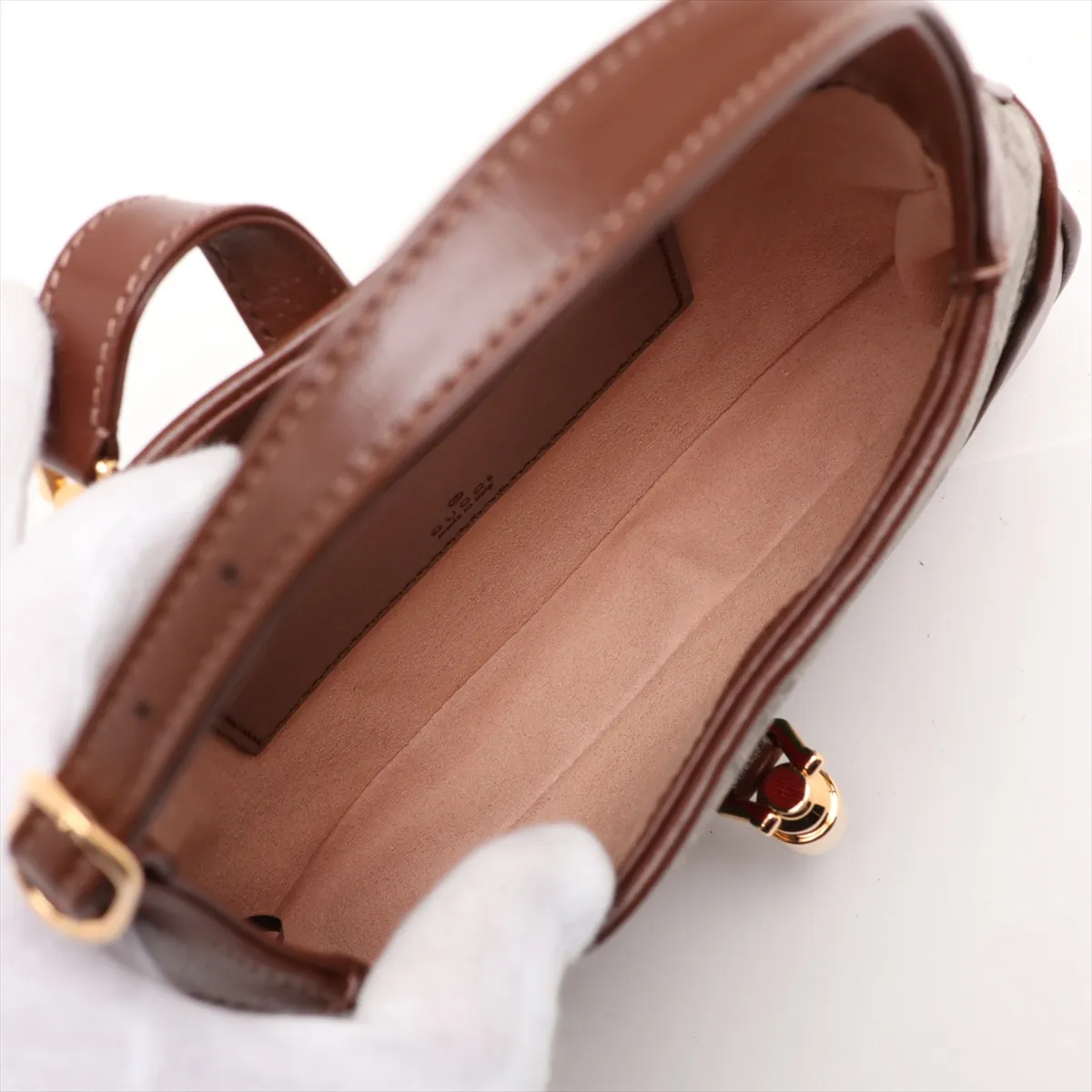 GG Supreme Jackie 1961 PVC x Leather Shoulder Bag, Brown, 637092 — view 8