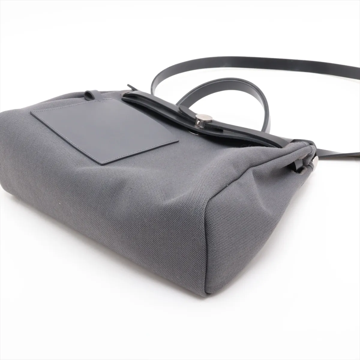 Herbag Zip Pocket PM Toile Military x Toile Goelan x Vache Hunter Grey x Black Silver Hardware K: 2025 — view 3