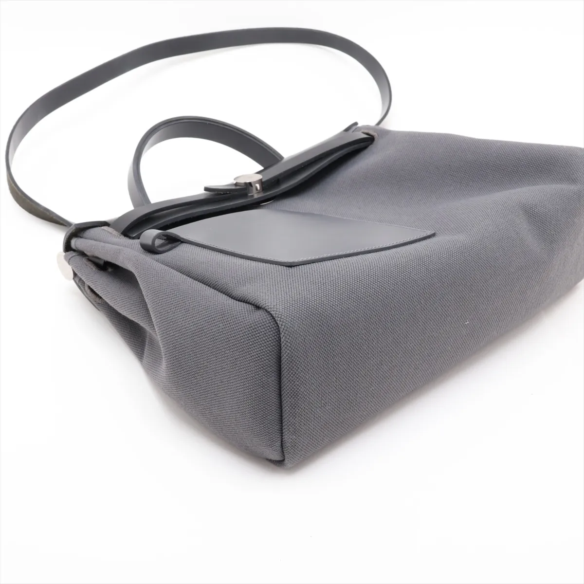 Herbag Zip Pocket PM Toile Military x Toile Goelan x Vache Hunter Grey x Black Silver Hardware K: 2025 — view 4
