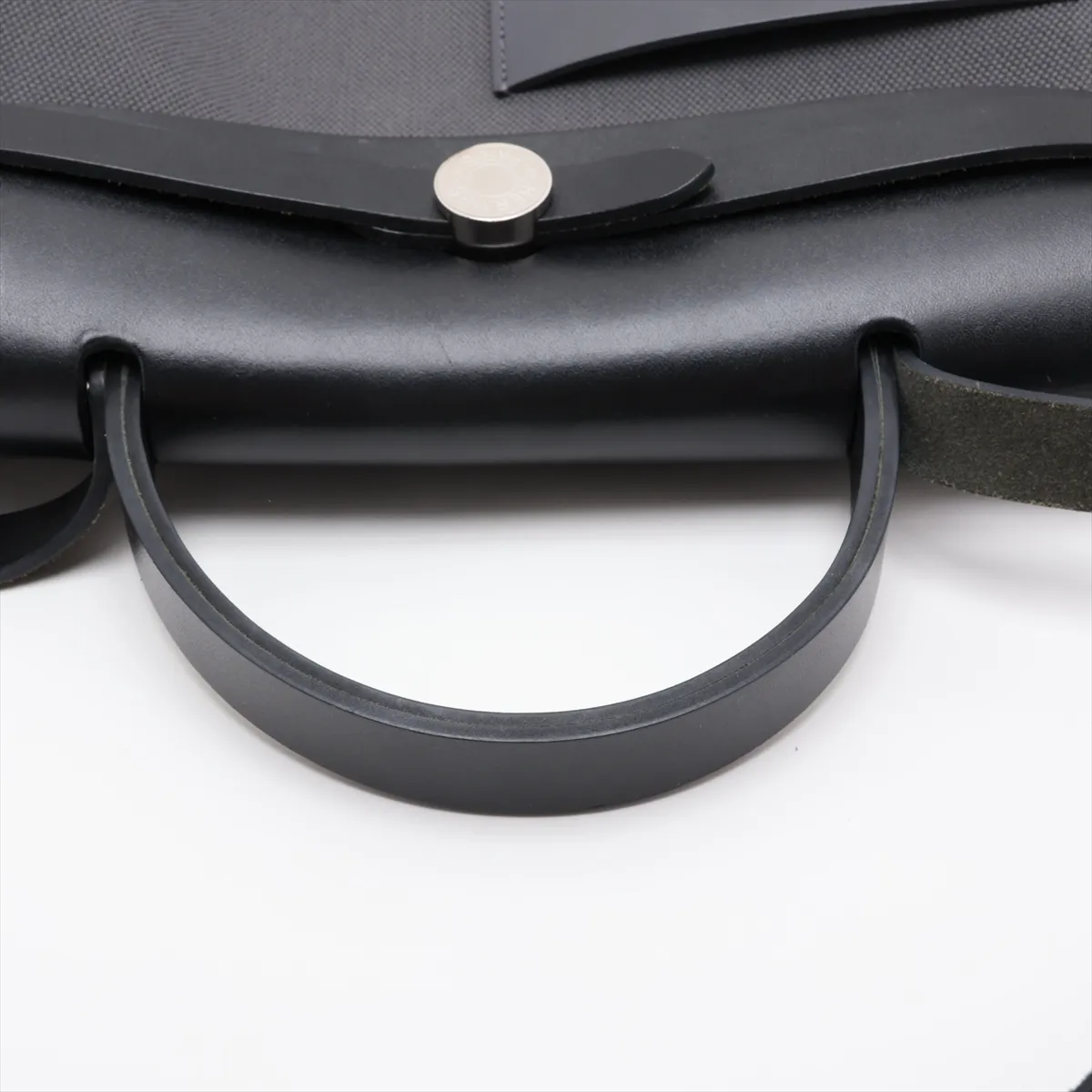 Herbag Zip Pocket PM Toile Military x Toile Goelan x Vache Hunter Grey x Black Silver Hardware K: 2025 — view 5