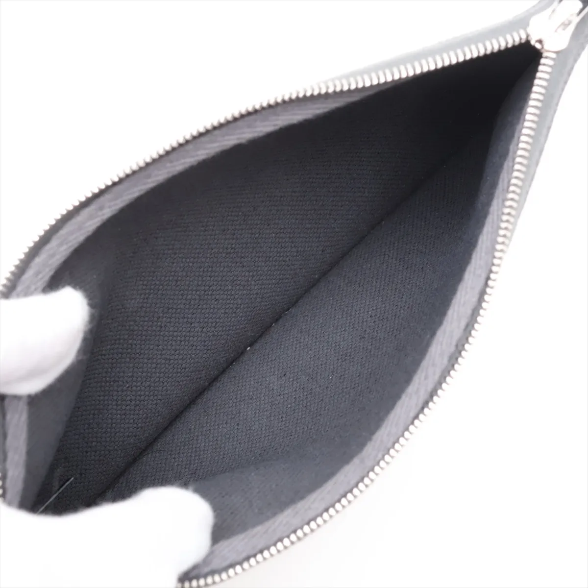 Herbag Zip Pocket PM Toile Military x Toile Goelan x Vache Hunter Grey x Black Silver Hardware K: 2025 — view 10