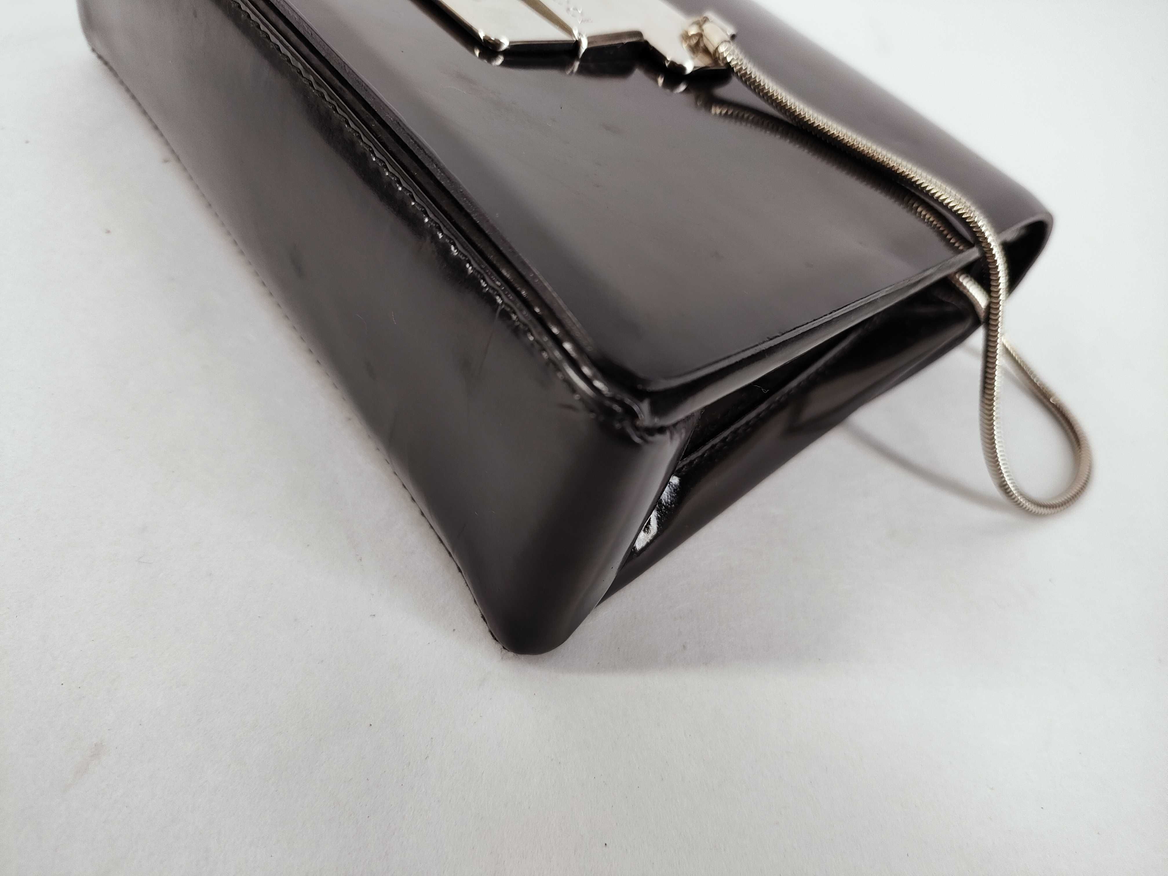 Clutch Bag with Strap, Enamel Shoulder Bag — view 5