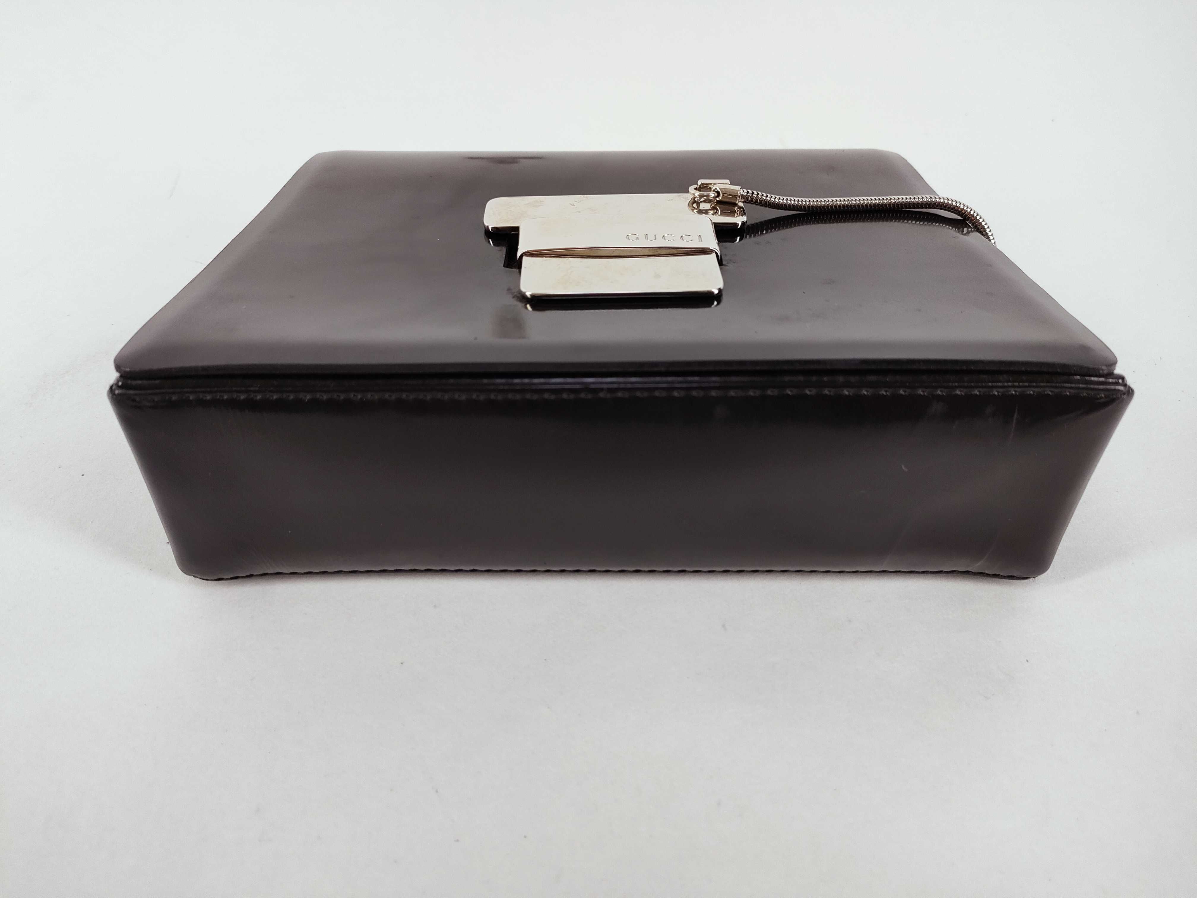 Clutch Bag with Strap, Enamel Shoulder Bag — view 6