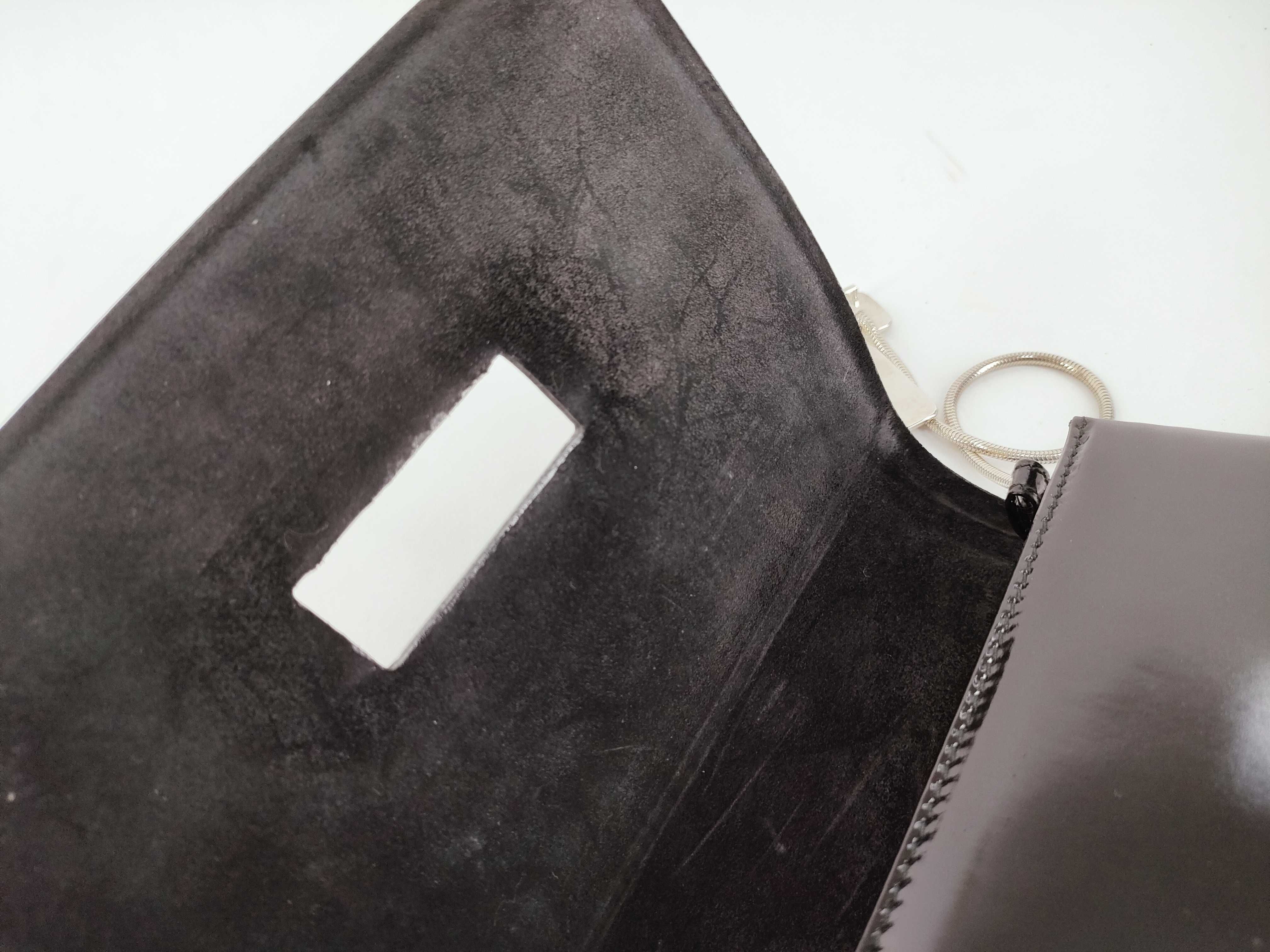 Clutch Bag with Strap, Enamel Shoulder Bag — view 8