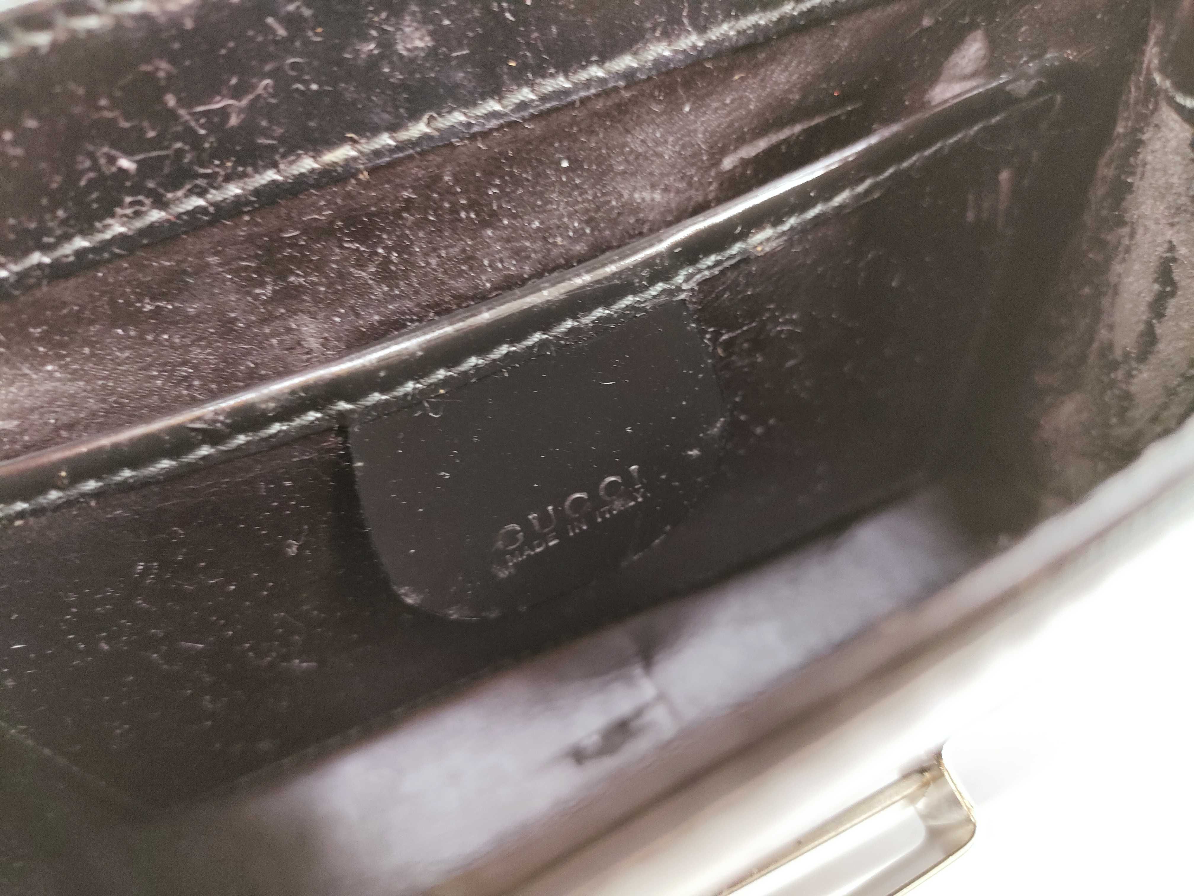 Clutch Bag with Strap, Enamel Shoulder Bag — view 9