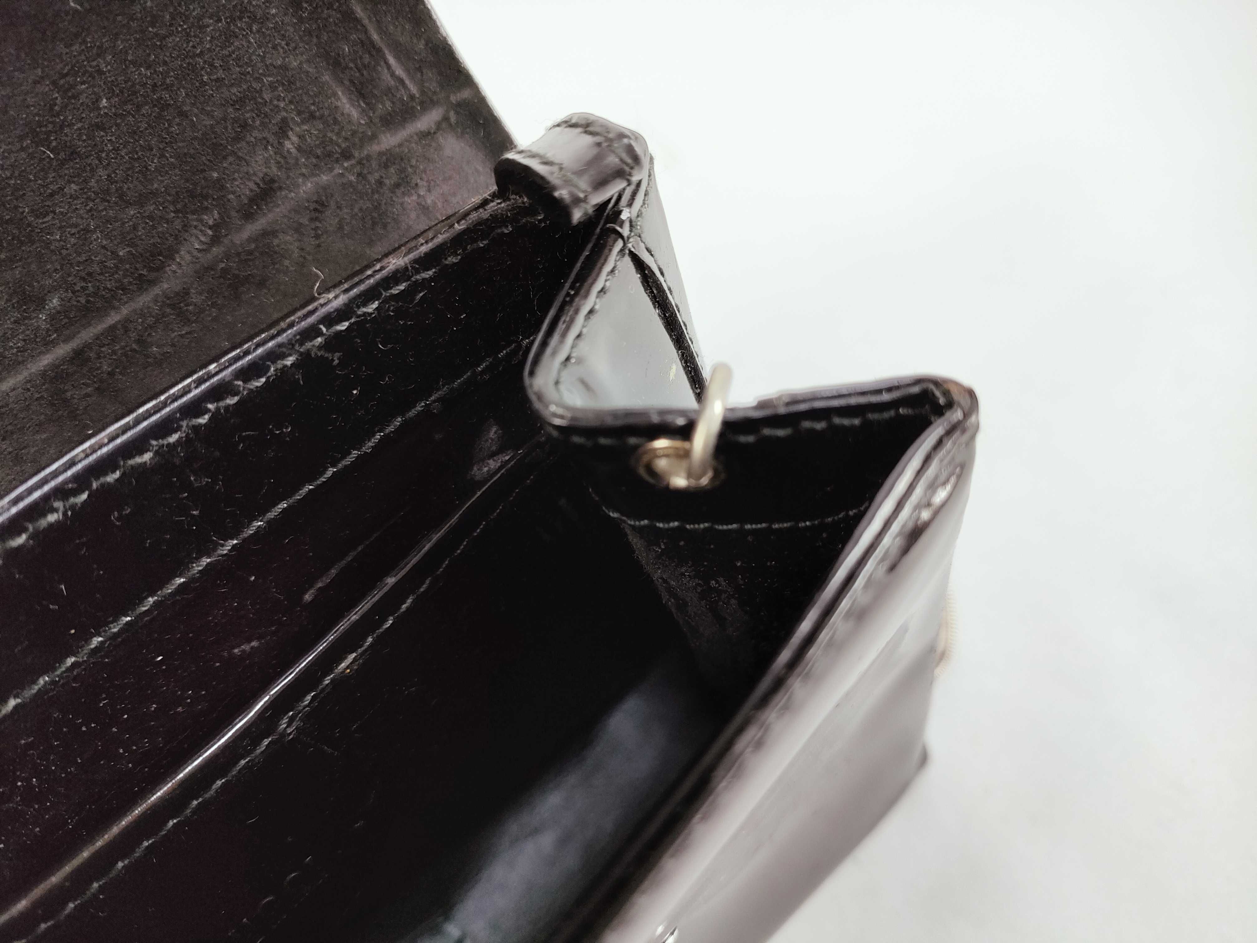 Clutch Bag with Strap, Enamel Shoulder Bag — view 10
