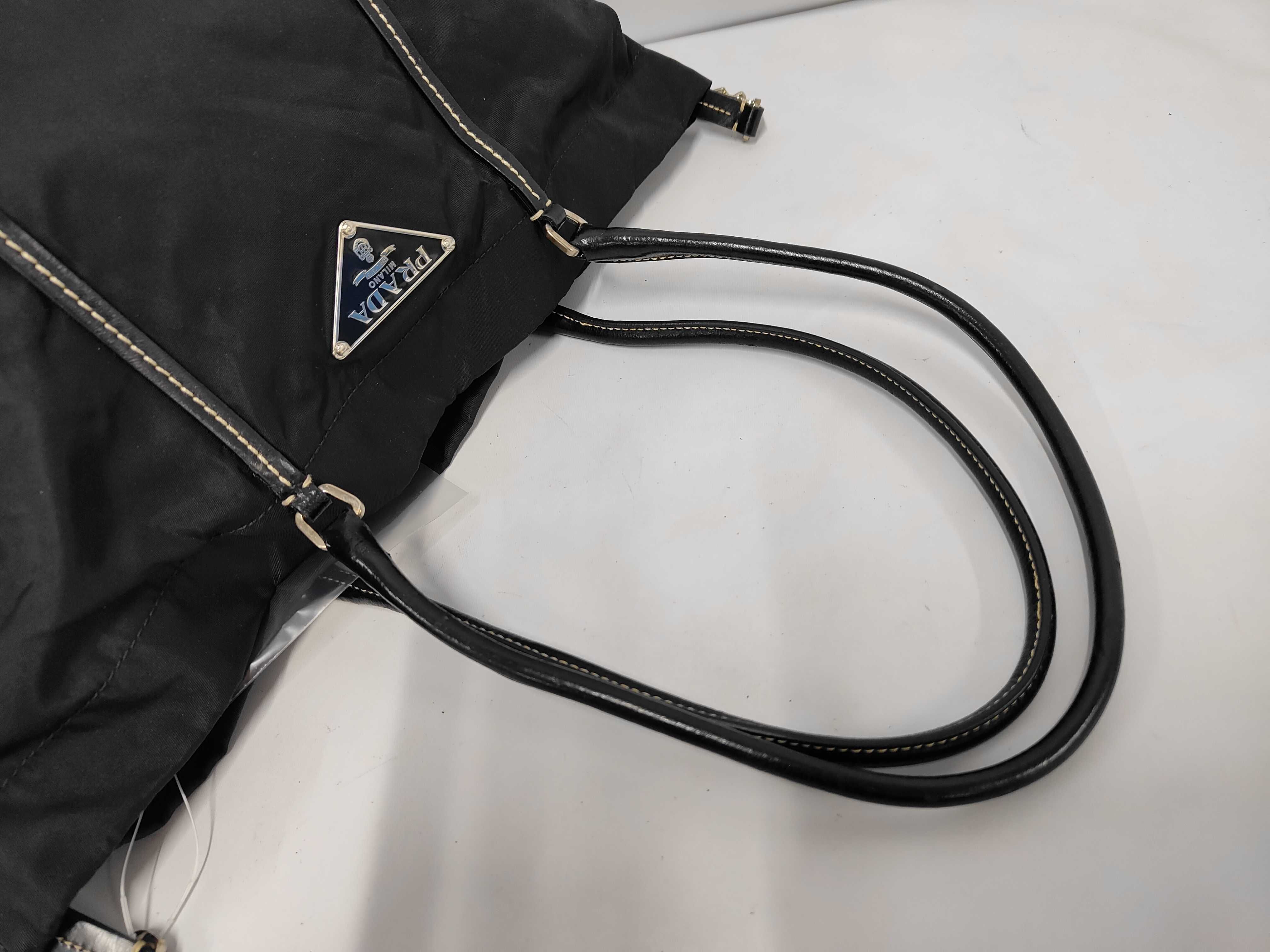 handbag, nylon and leather, with card slot. — view 5