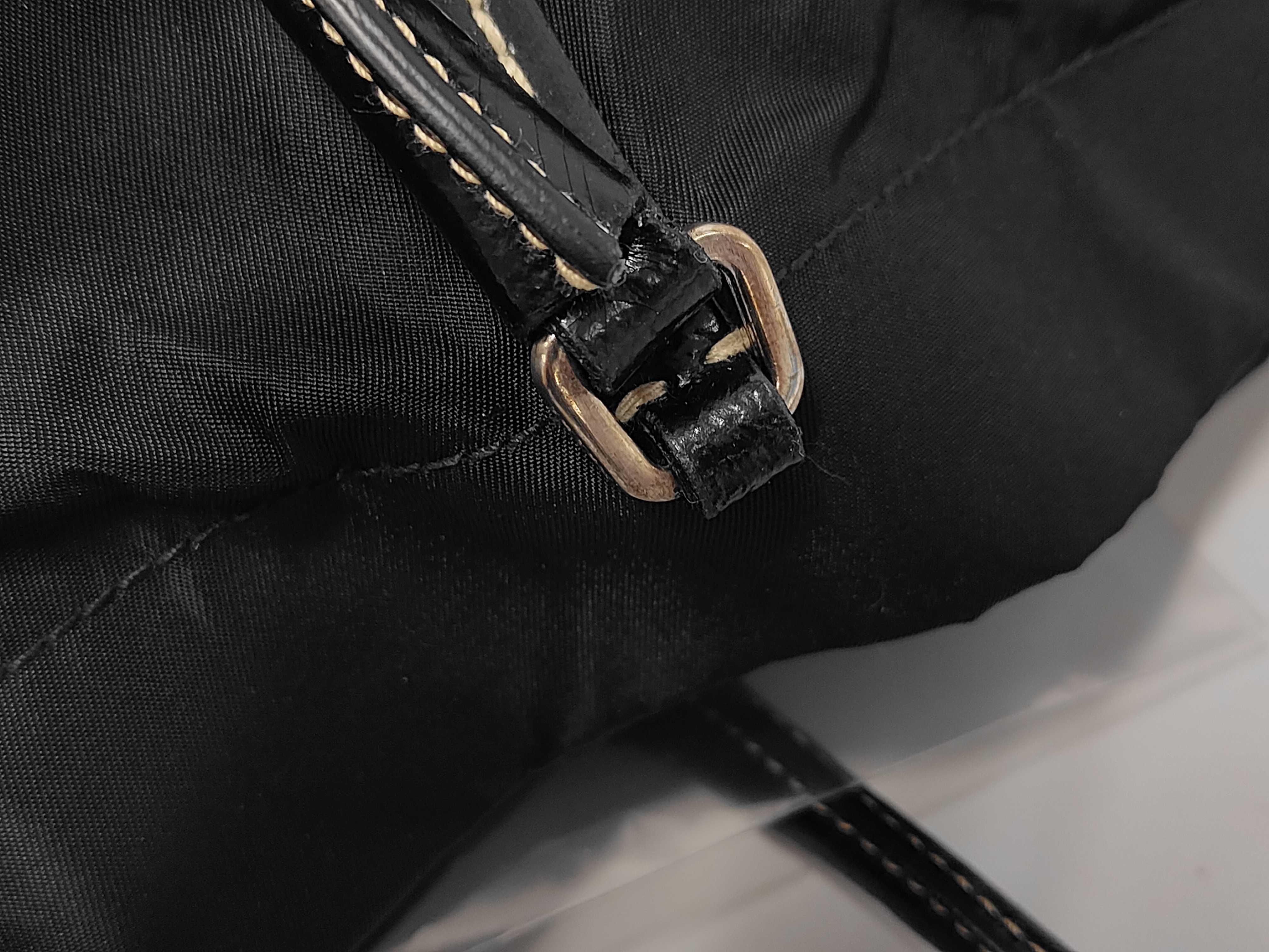 handbag, nylon and leather, with card slot. — view 7