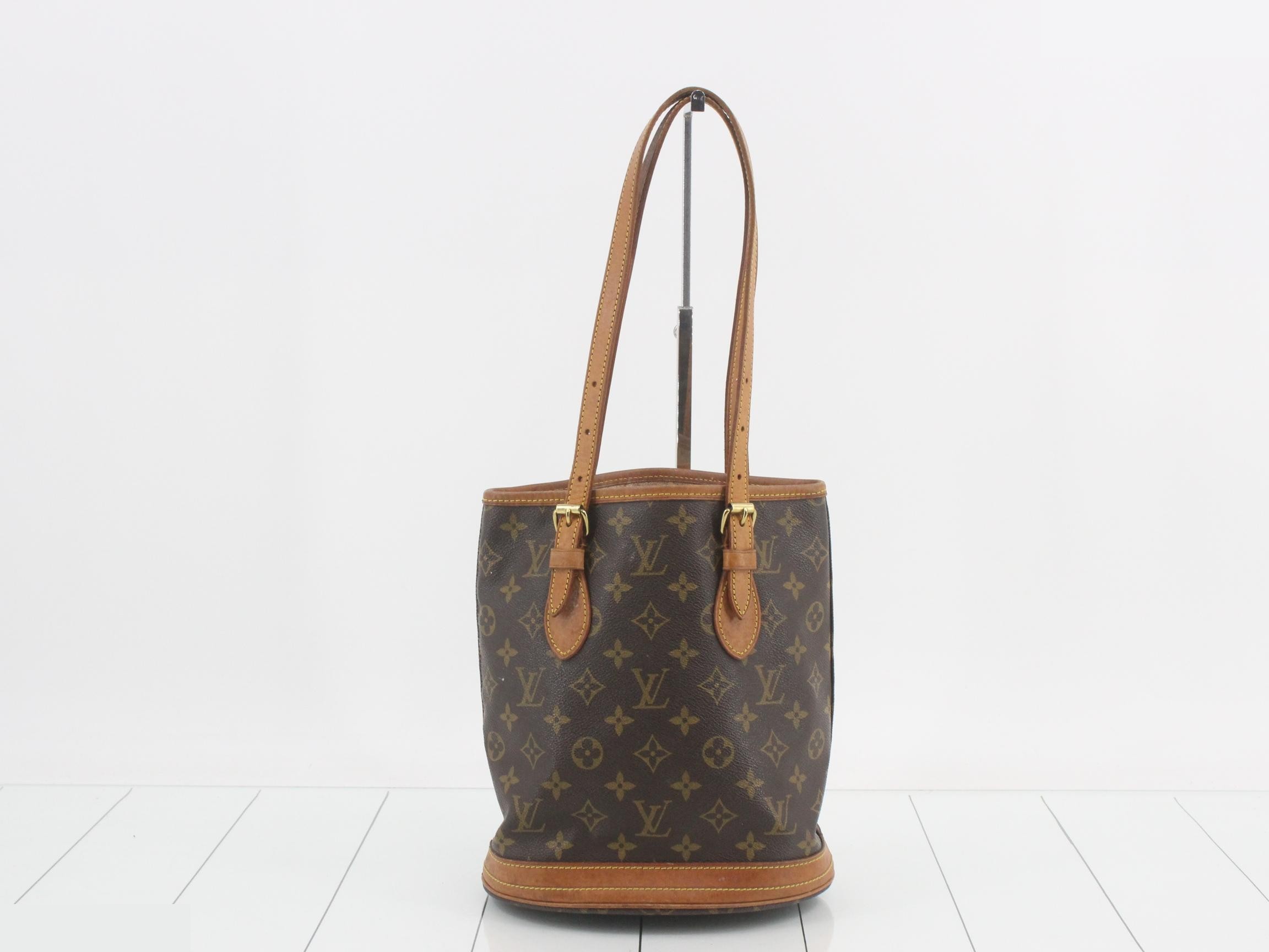 Shoulder bag, monogram bucket — view 2