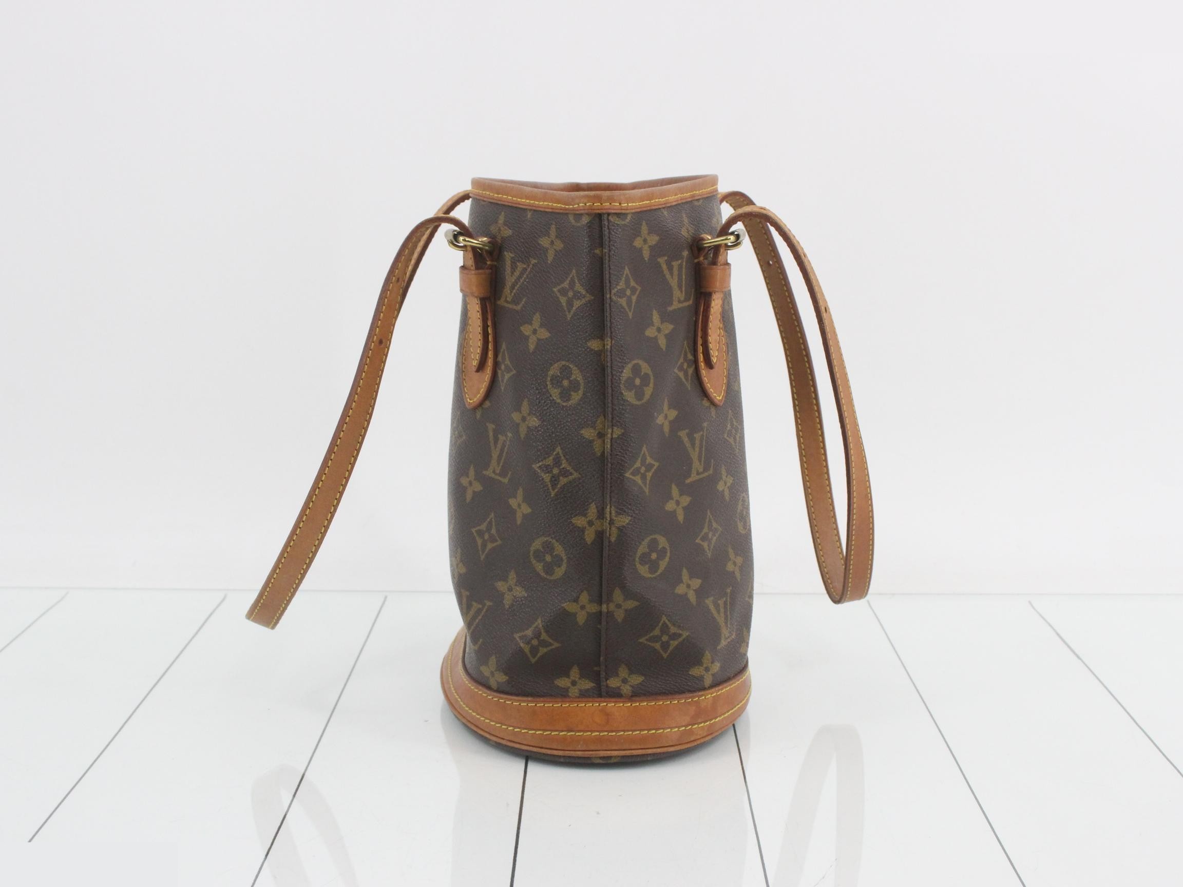 Shoulder bag, monogram bucket — view 4